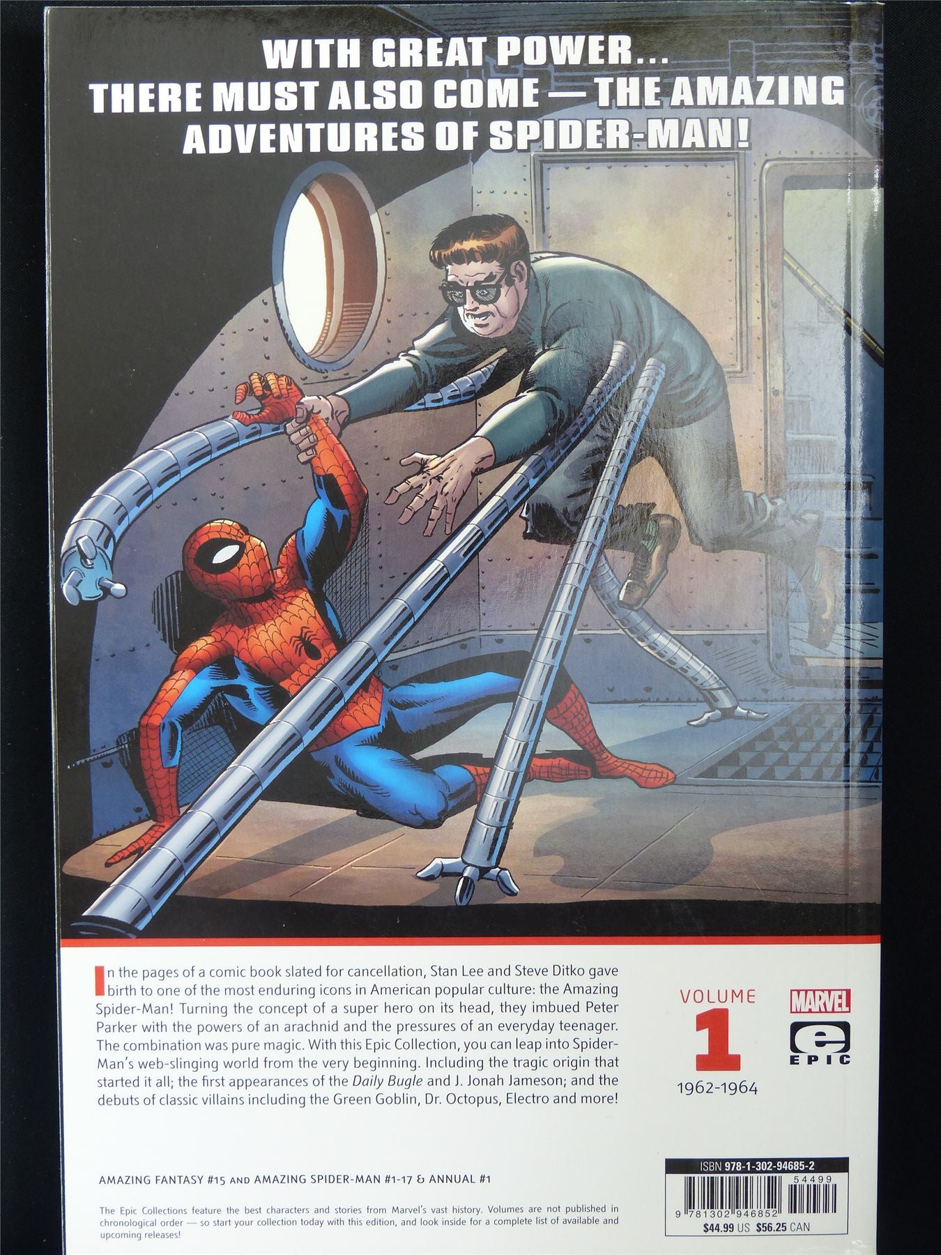 the Amazing Spider-Man: Great Power - Epic Collection Volume 1 - Marvel Graphic Softback #33W