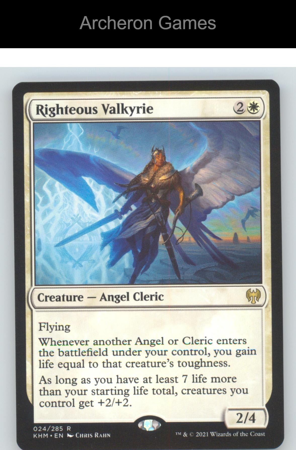 Righteous Valkyrie KHM 24 R MTG Card Kaldheim