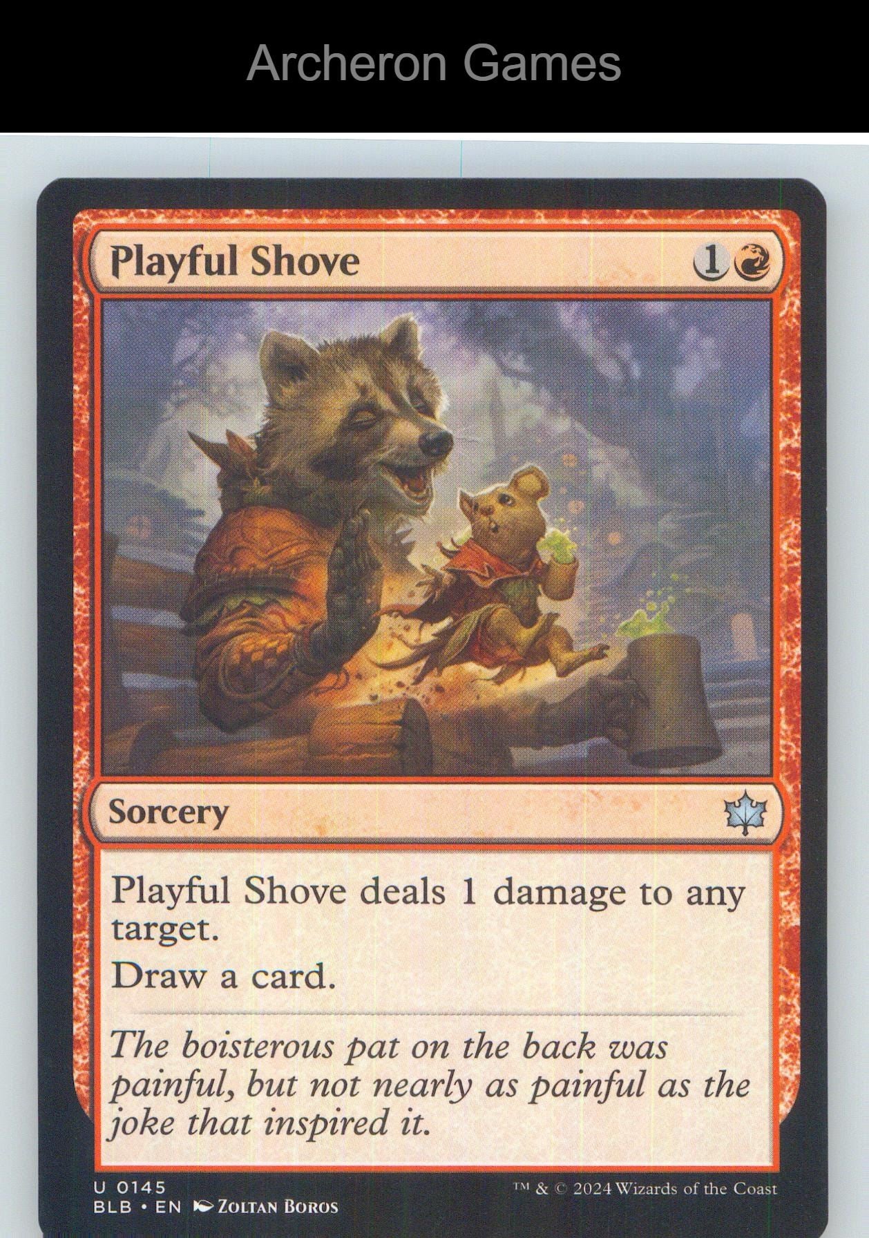 Playful Shove BLB 145 UC MTG Card NM/EX+