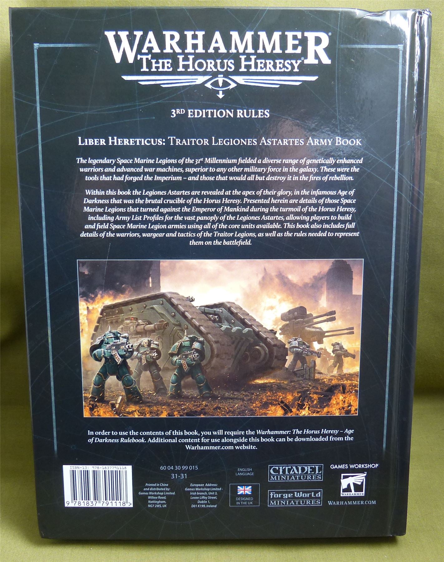 Liber: Hereticus Rulebook Hardback - Warhammer Horus Heresy #35W
