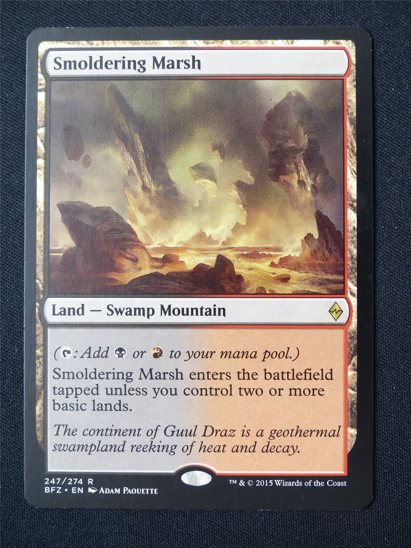 Smoldering Marsh - BFZ - Mtg Card #4TM