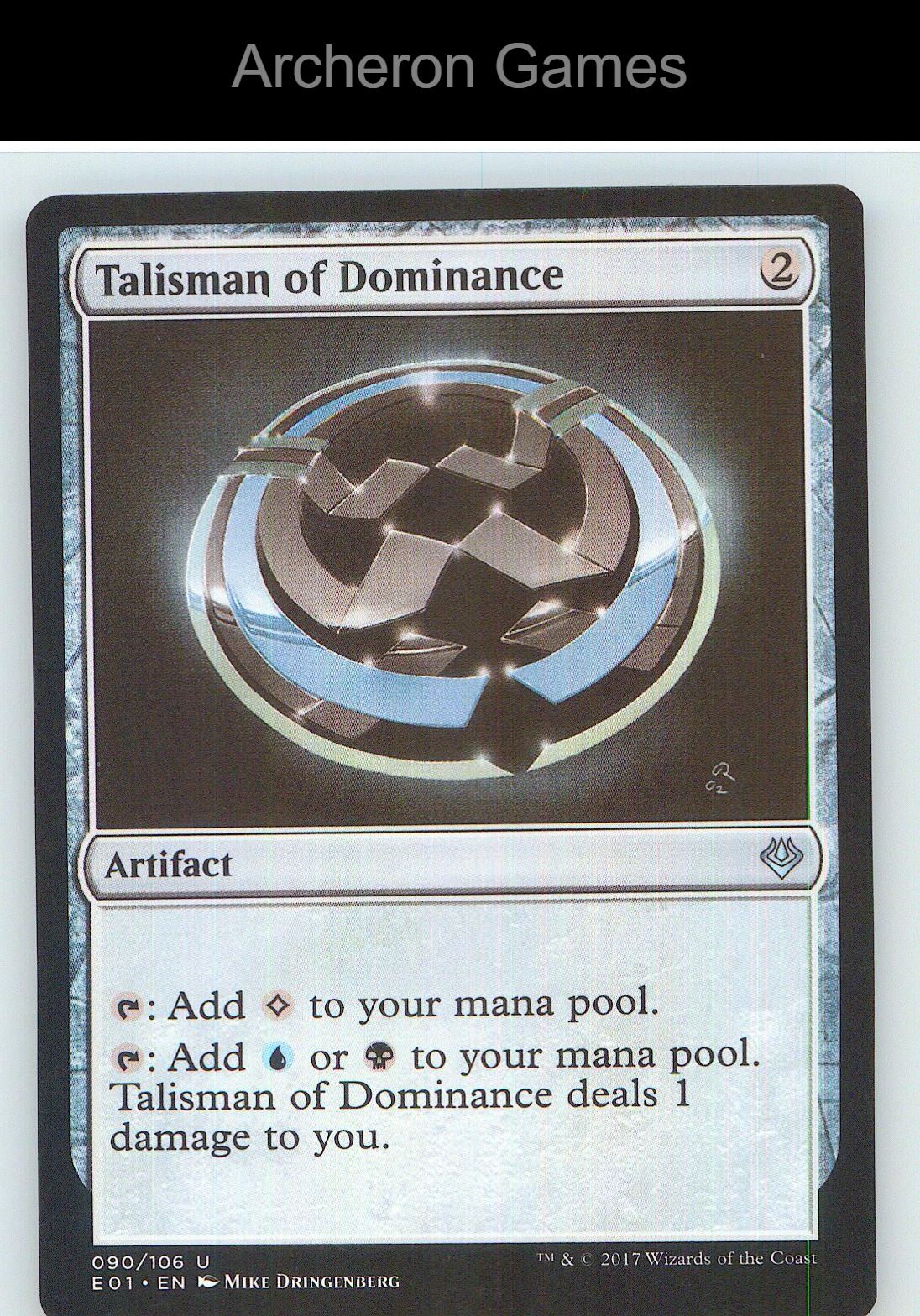 Talisman of Dominance E01 90 UC MTG Card NM/EX+
