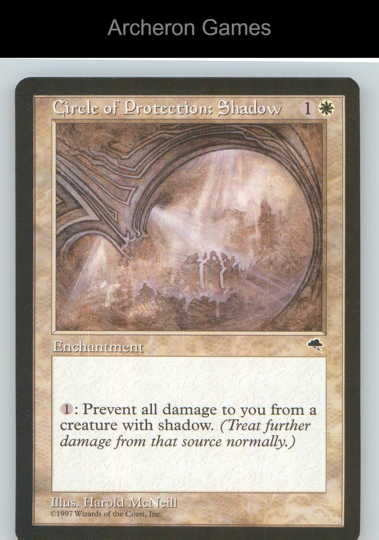 Circle of Protection: Shadow TMP 12 C MTG Card NM/EX+