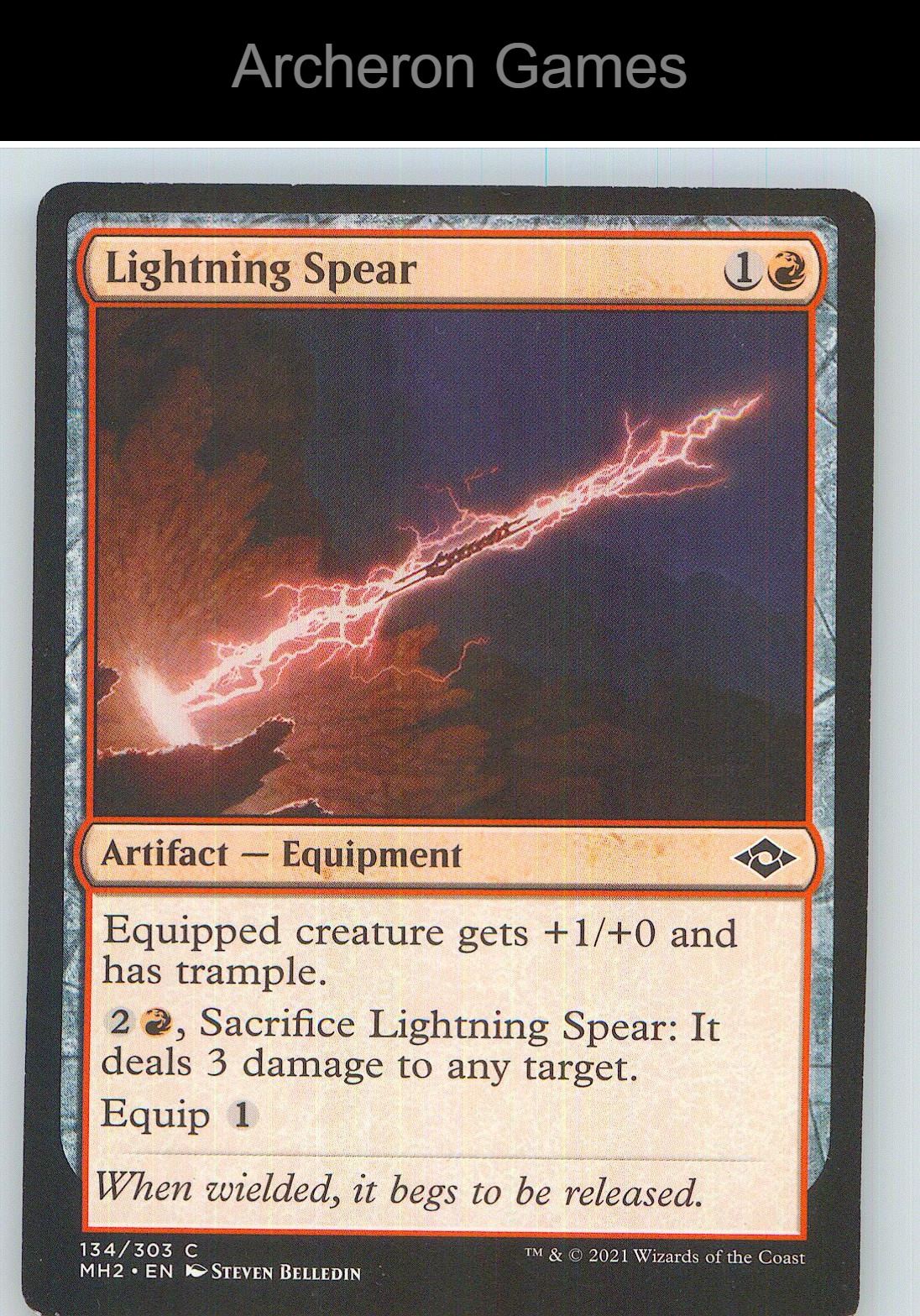 Lightning Spear MH2 134 C MTG Card NM/EX+