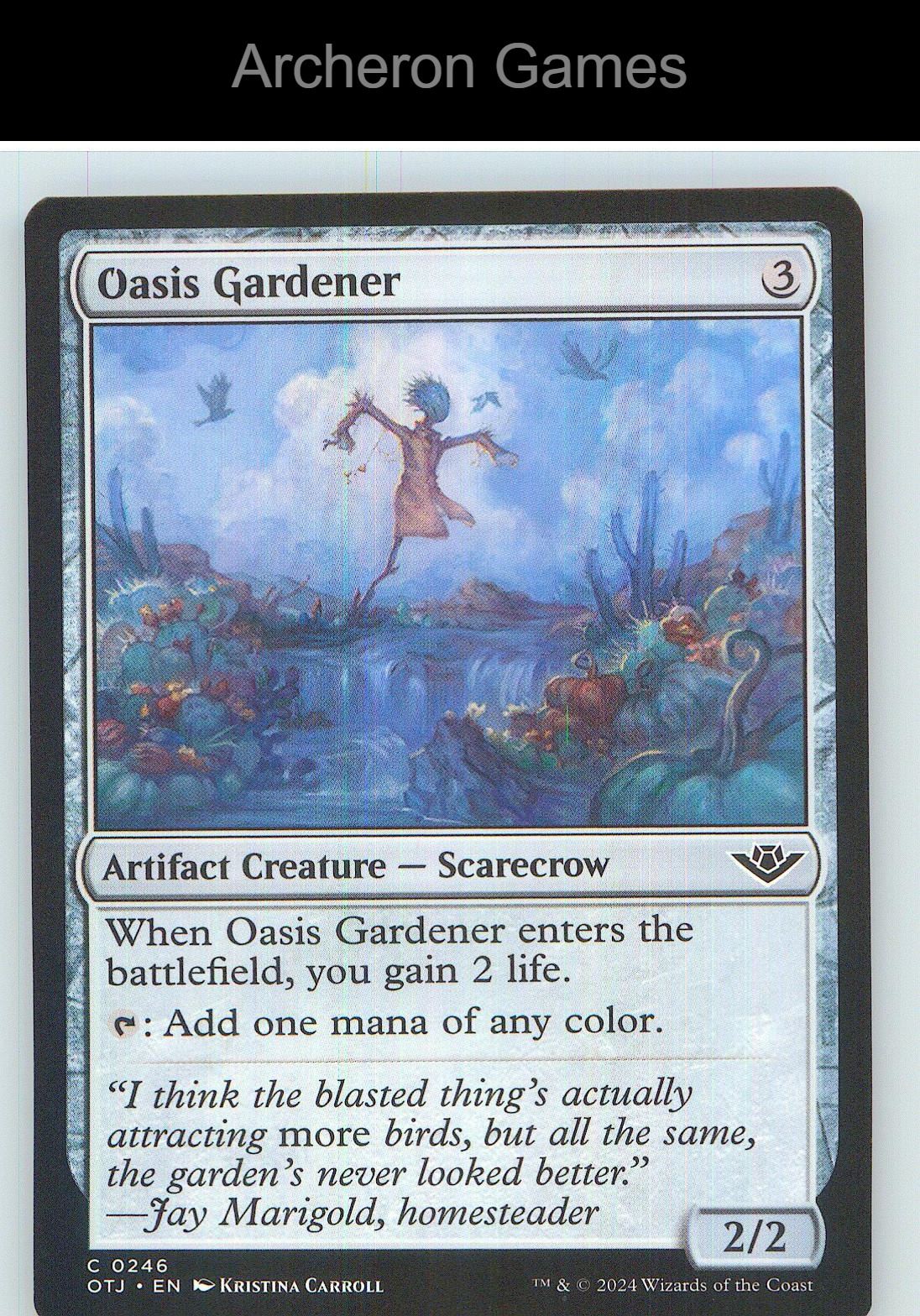 Oasis Gardener OTJ 246 C MTG Card NM/EX+