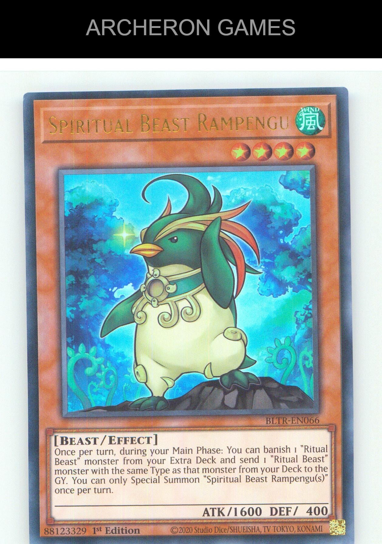 Spiritual Beast Rampengu UR YUGIOH Card 1st Edition