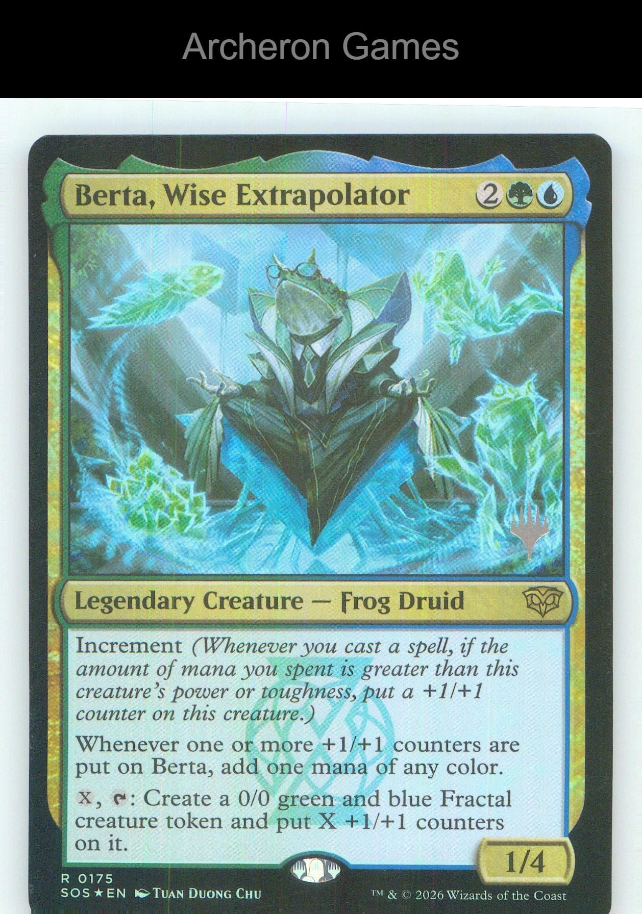 Berta, Wise Extrapolator SOS 175 R MTG Card NM/EX+ Foil
