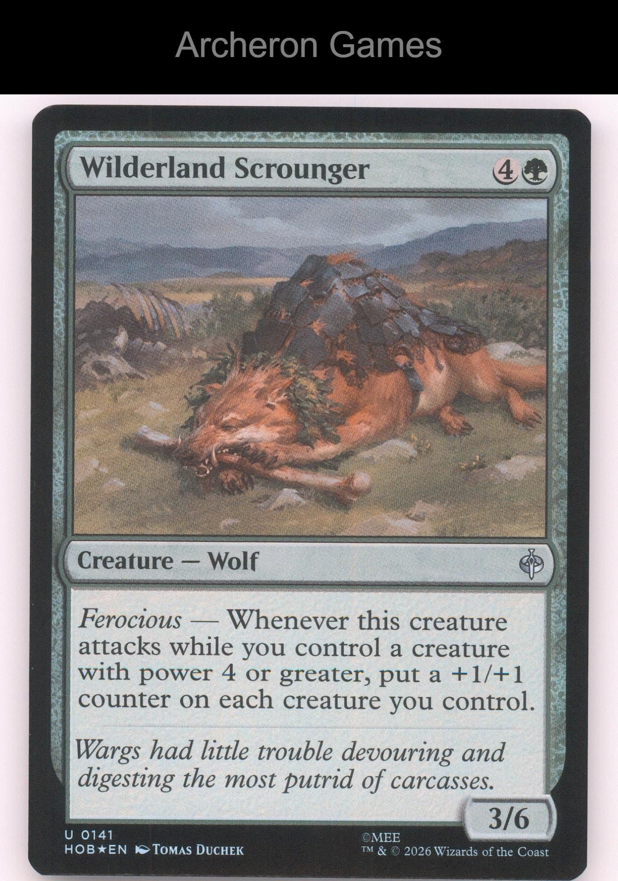 Wilderland Scrounger HOB 141 UC MTG Card The Hobbit