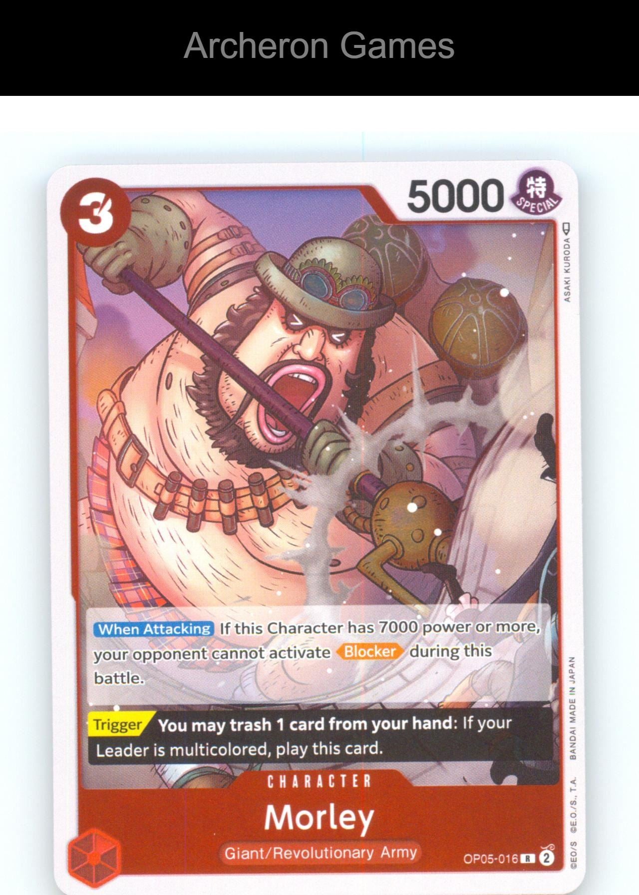 Morley OP05-016 R One Piece Card NM/EX+ Foil