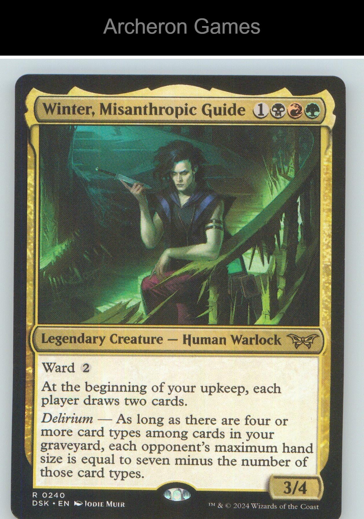 Winter, Misanthropic Guide DSK 240 R MTG Card NM/EX+
