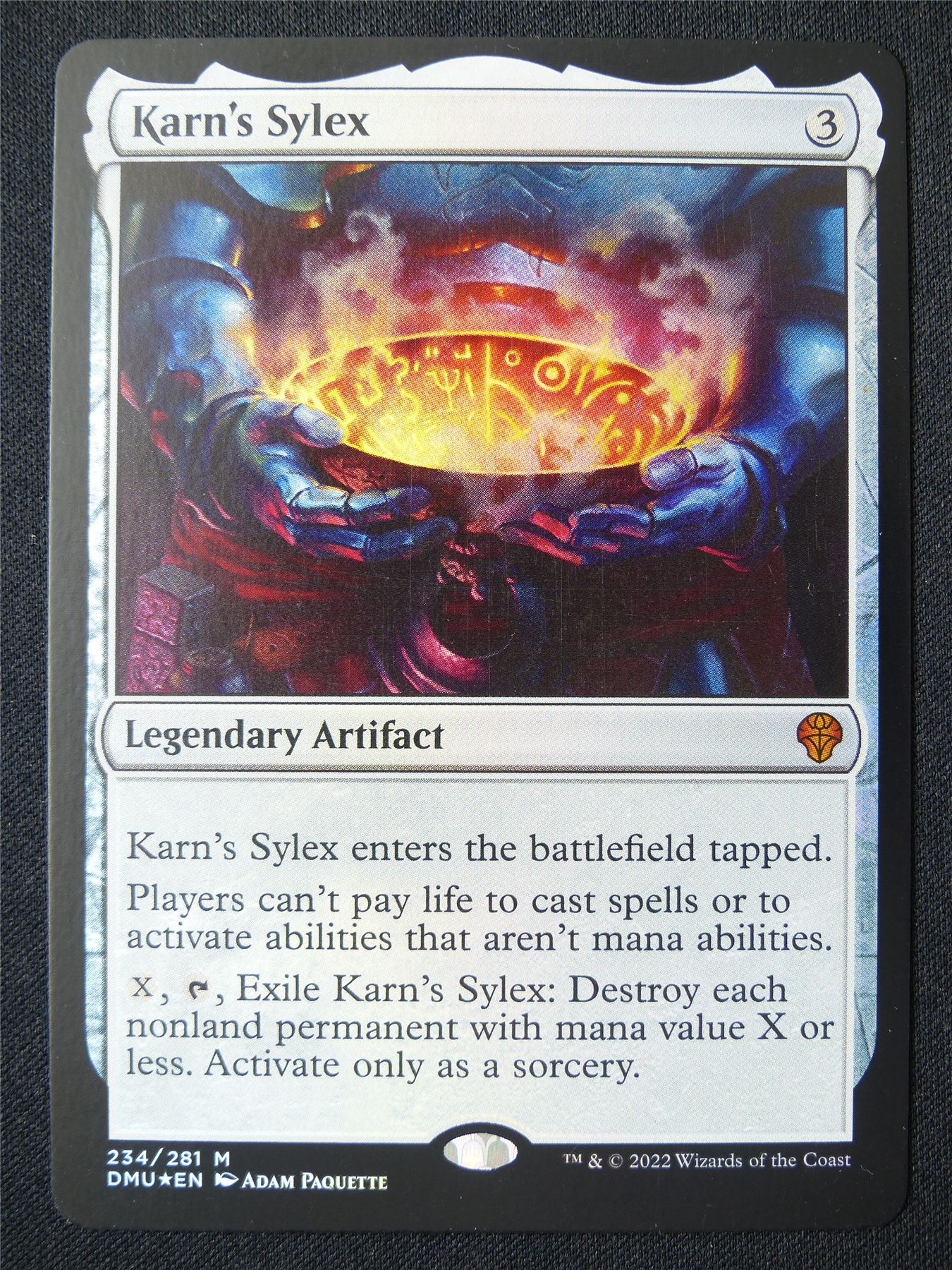 Karn's Sylex Foil - DMU - Mtg Card #1O1
