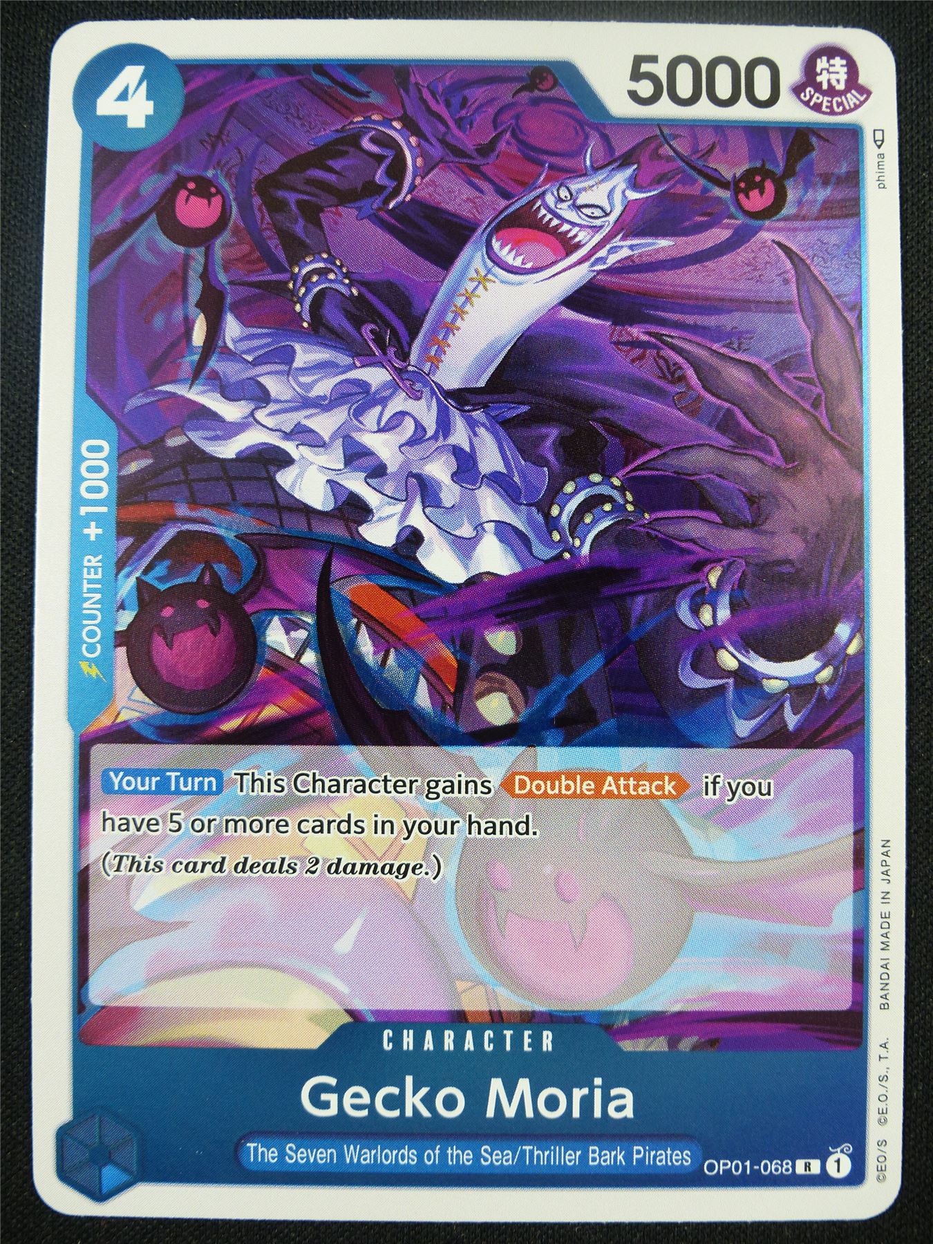 Gecko Moria OP01-068 R Foil - One Piece Card #A0