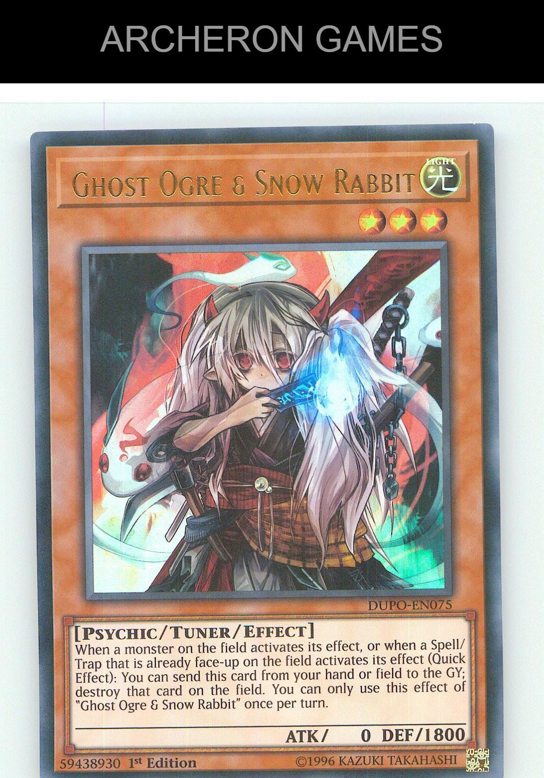 Ghost Ogre & Snow Rabbit Ultra Rare YUGIOH Card Unlimited