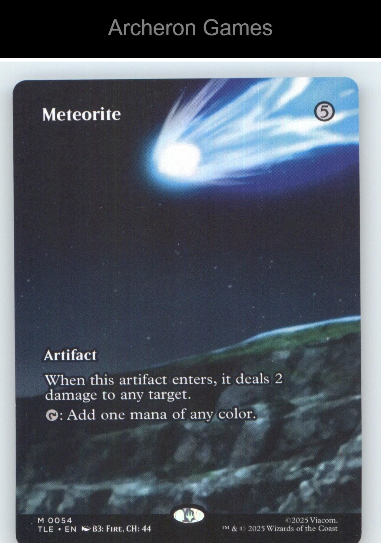 Meteorite (Borderless) TLE 54 Mythic MTG Card NM/EX+