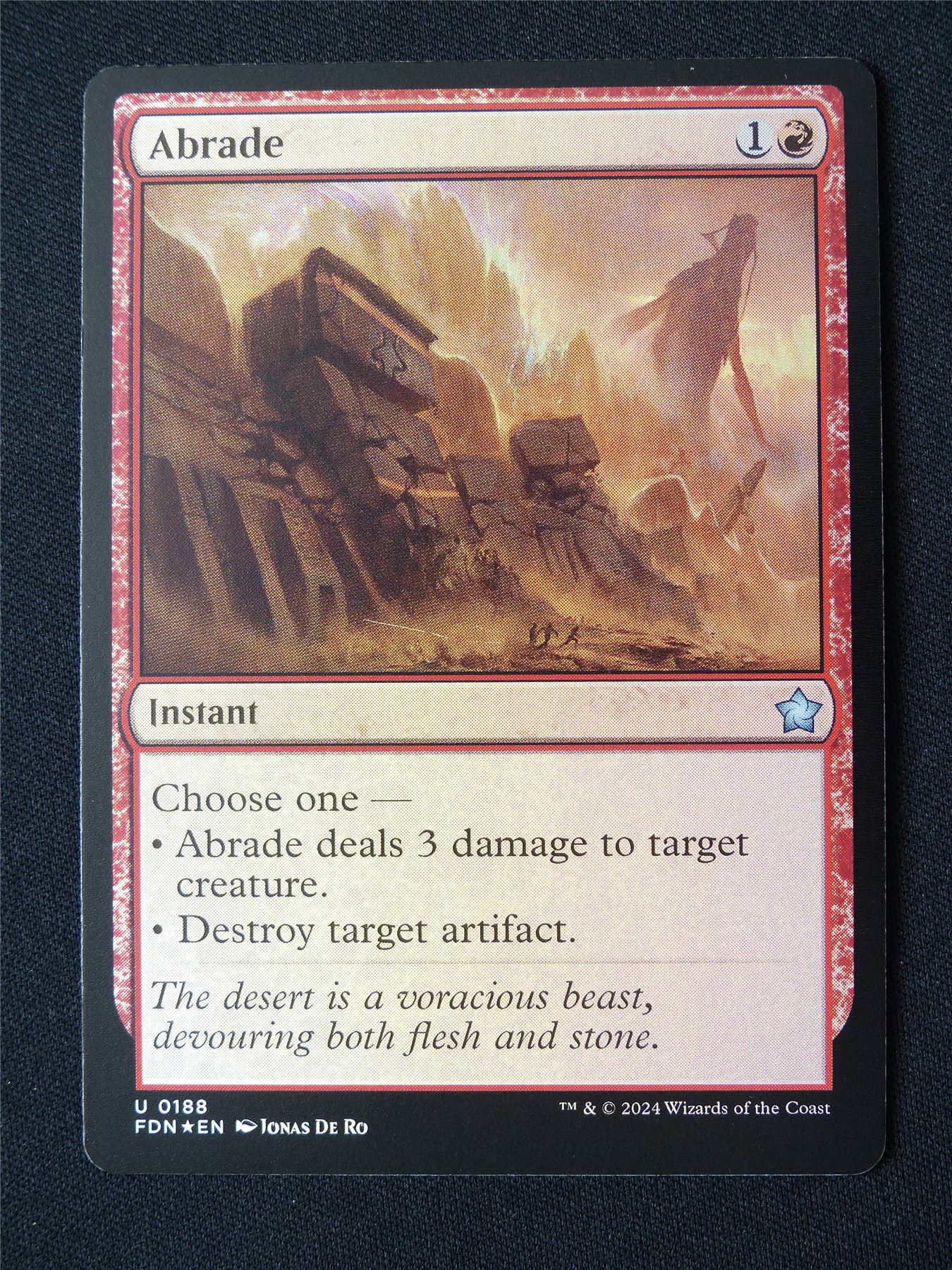 Abrade Foil - FDN - Mtg Card #9AB