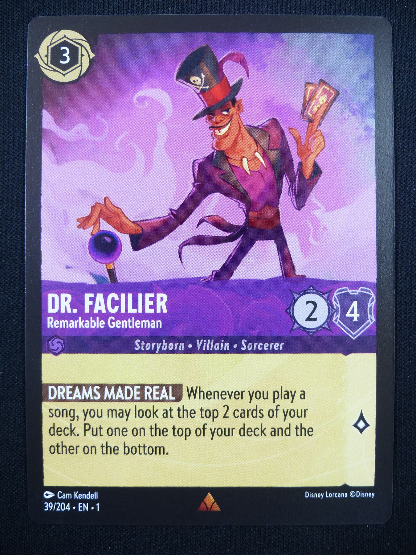 Dr. Facilier 39/204 - Lorcana Card #MV