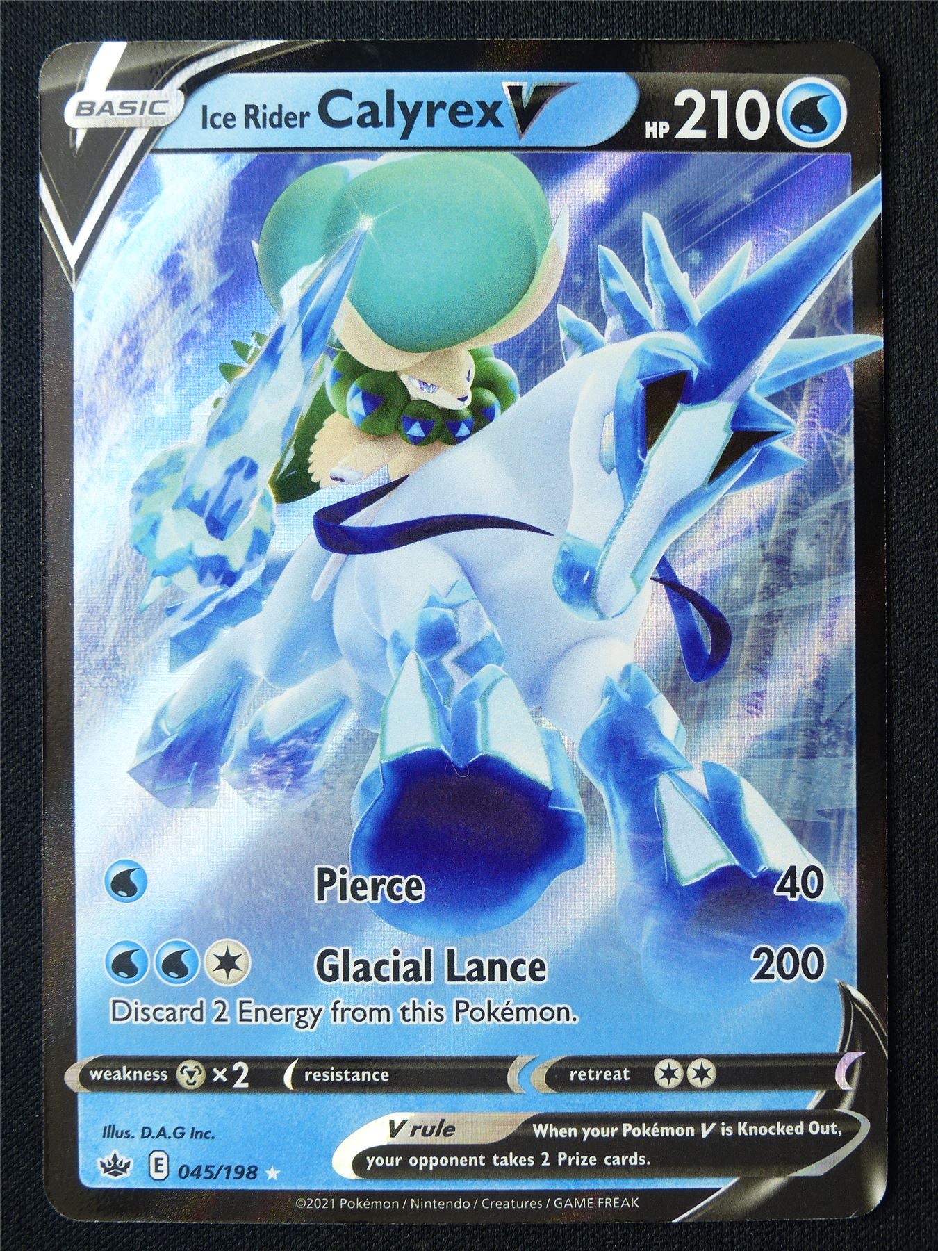 Ice Rider Calyrex V 045/198 Holo - Pokemon Card #1EQ