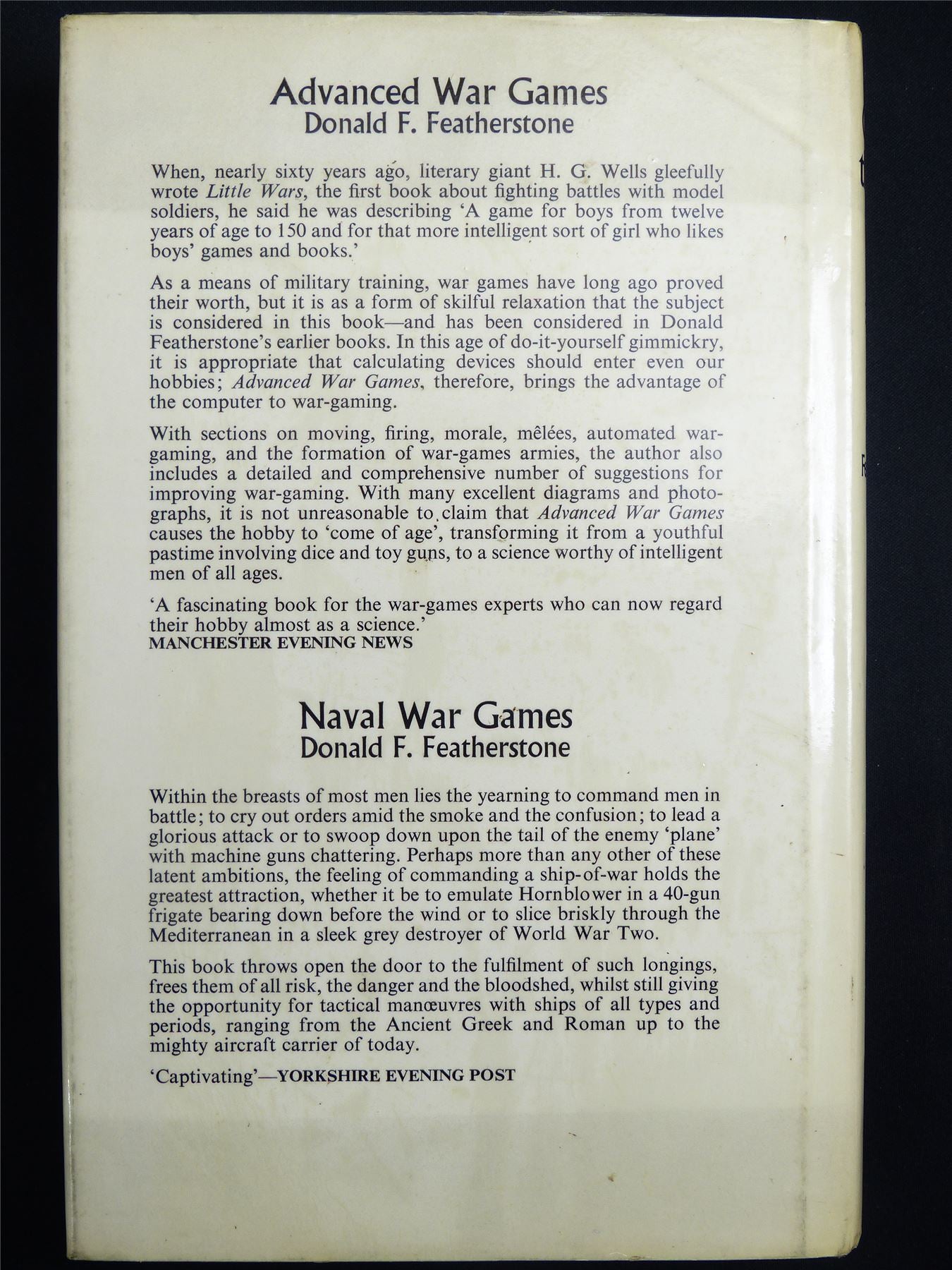 War Games through the Ages by Donald F.Featherstone - Novel Hardback #M7