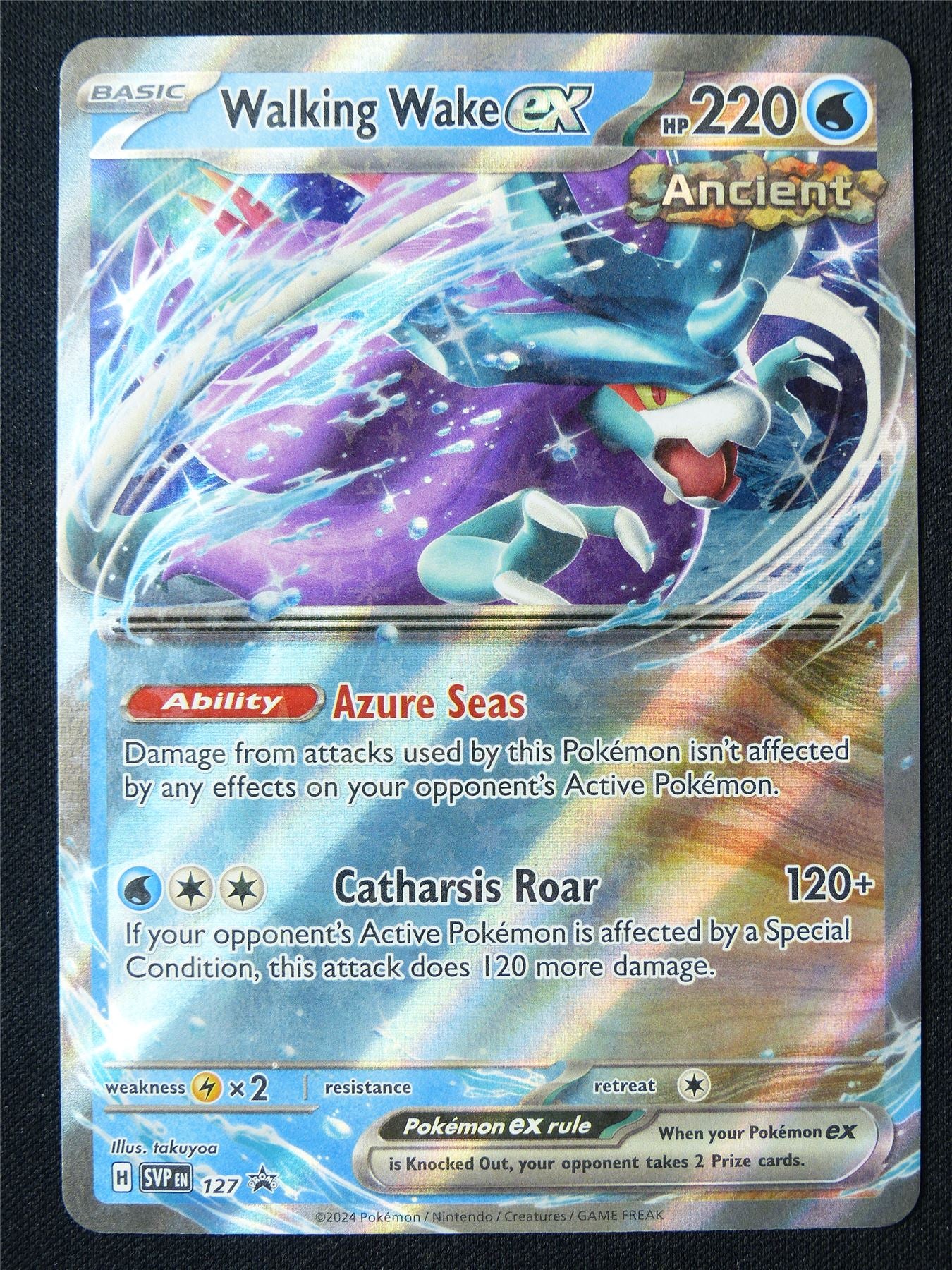 walking wake ex pokemon card Walking Wake EX 127 Promo Holo