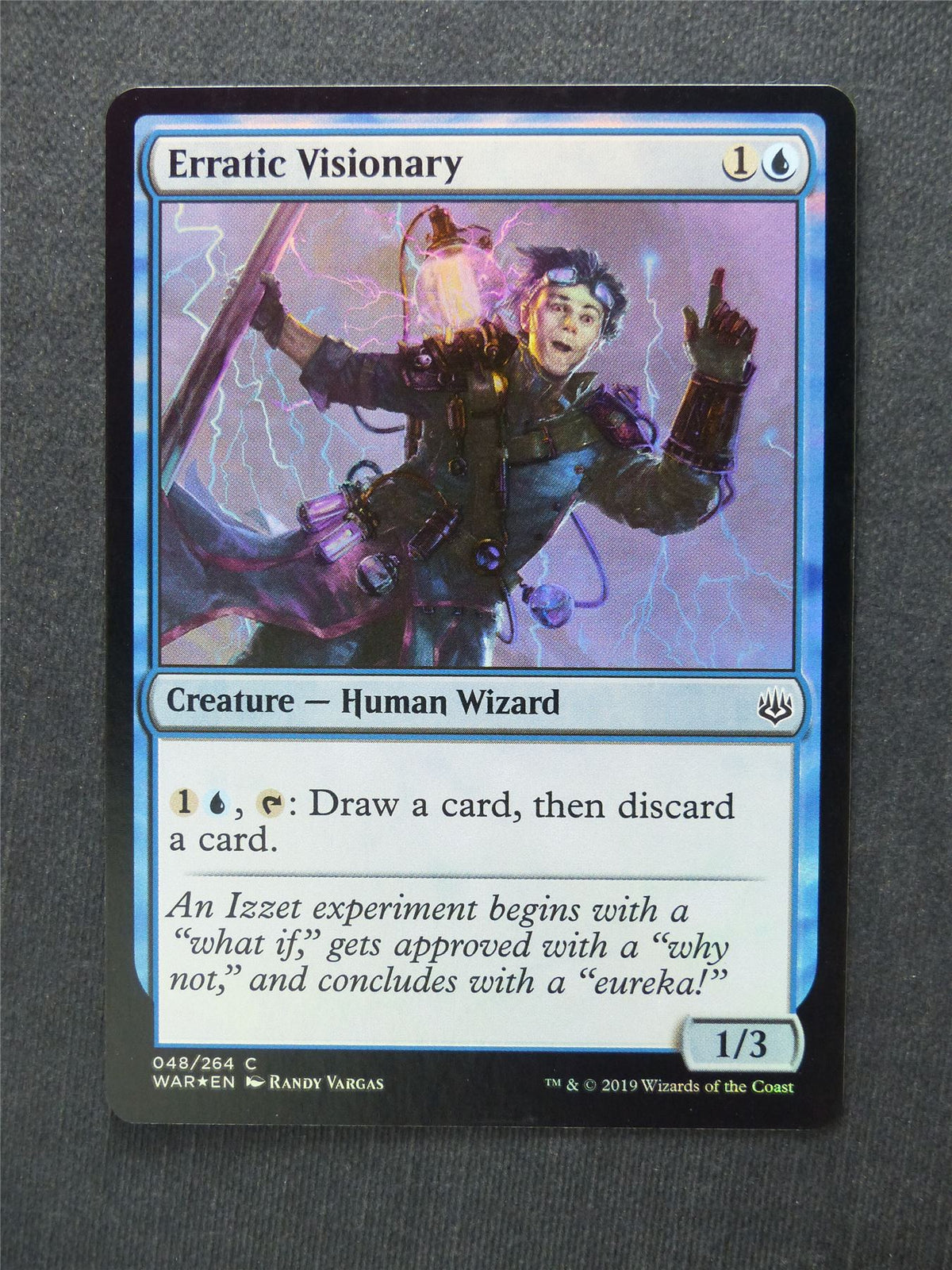 Erratic Visionary Foil - Mtg Magic Cards #12C