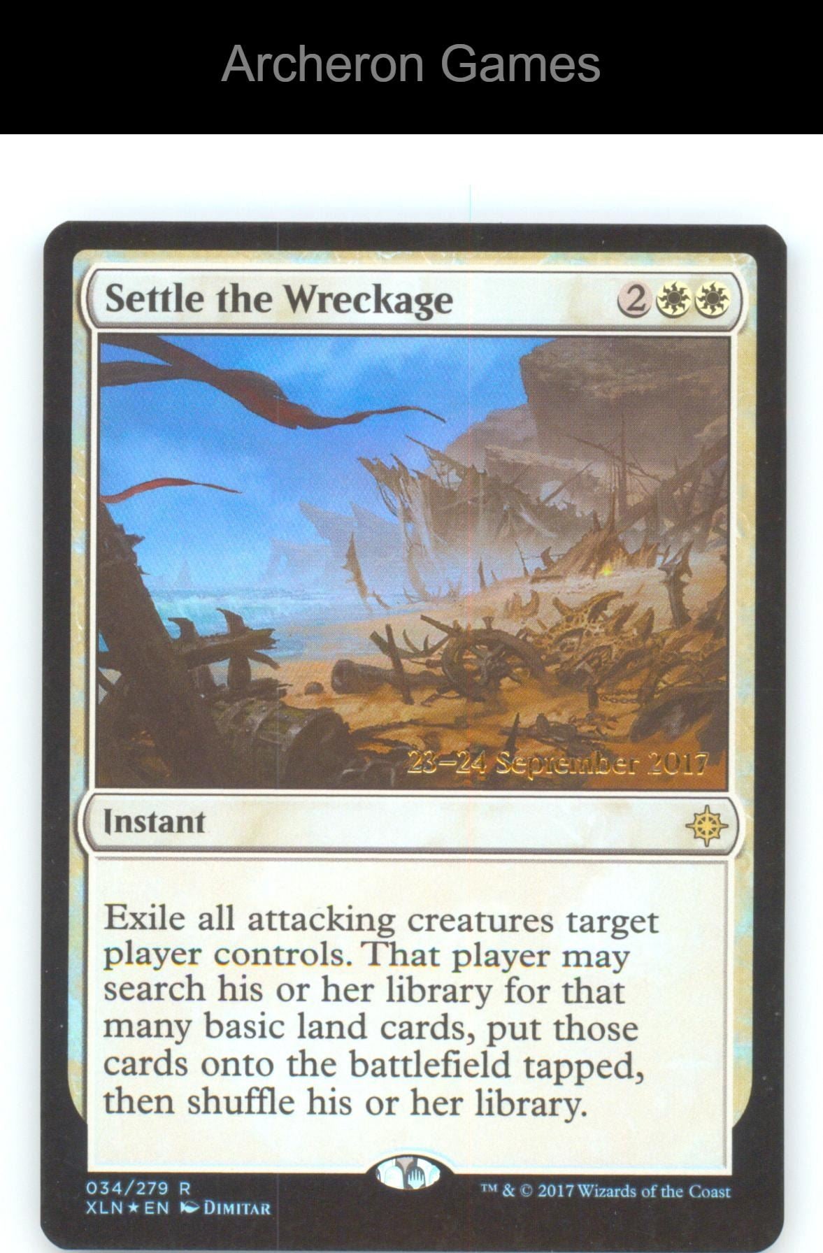 Settle the Wreckage XLN 34 R MTG Card Ixalan FOIL
