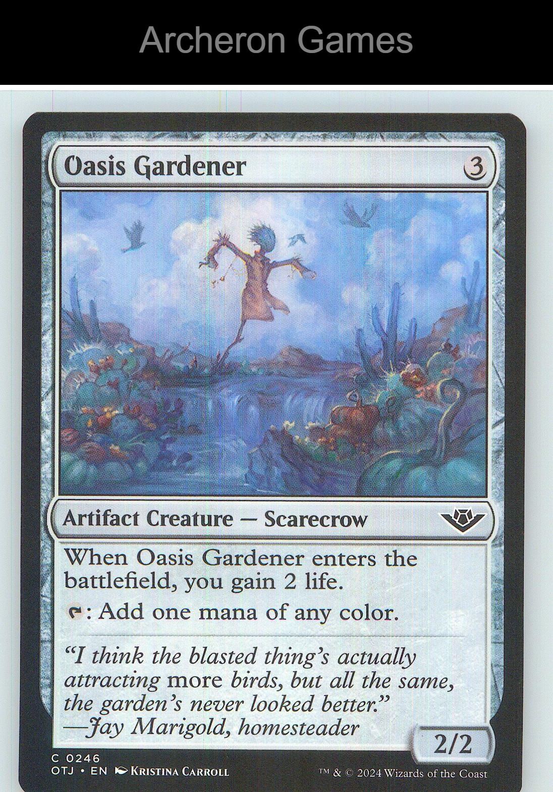 Oasis Gardener OTJ 246 C MTG Card NM/EX+