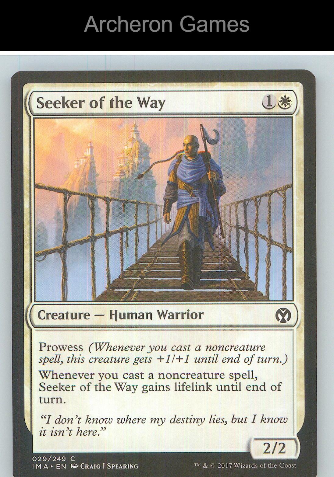Seeker of the Way IMA 29 C MTG Card NM/EX+