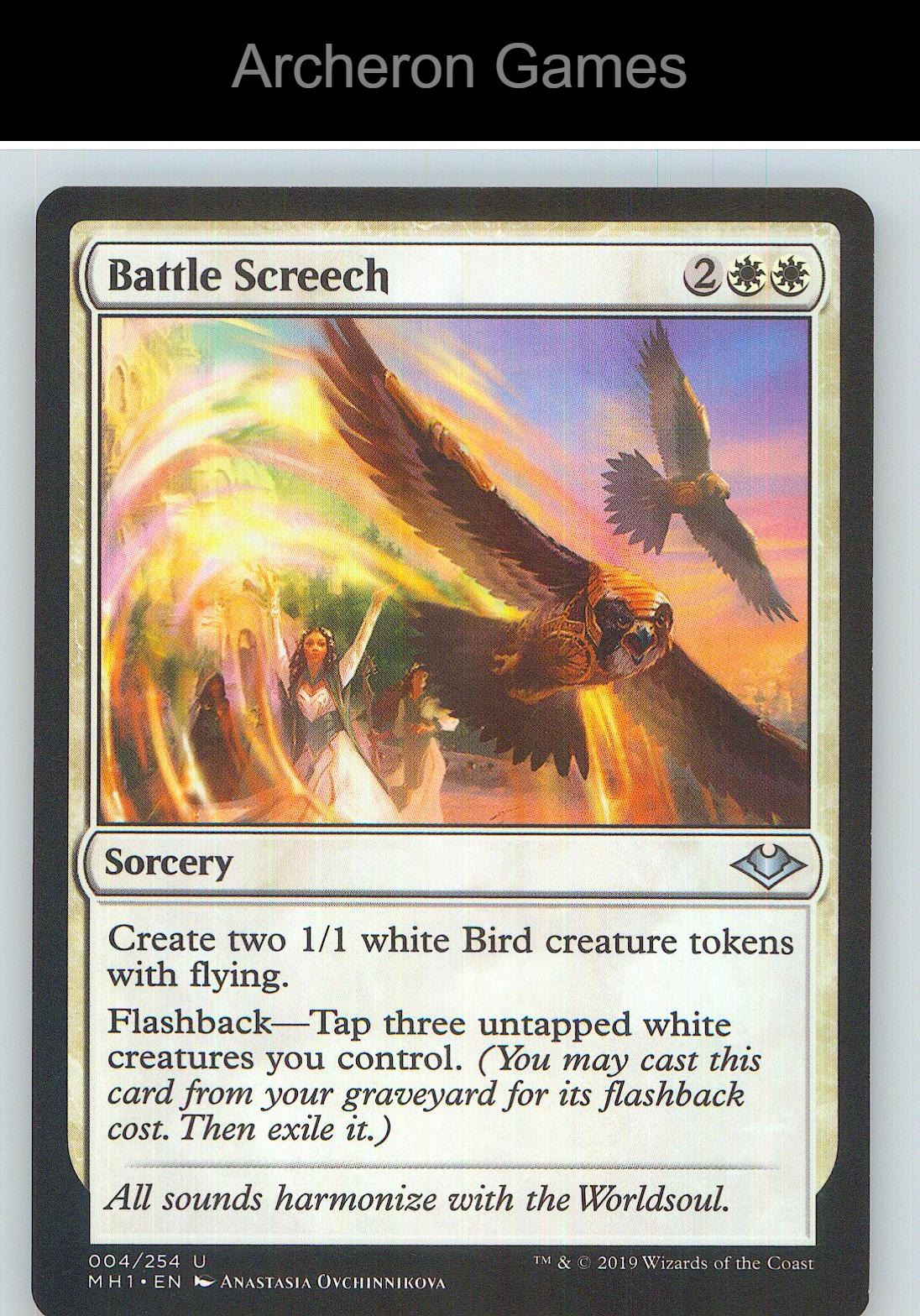 Battle Screech MH1 4 UC MTG Card NM/EX+