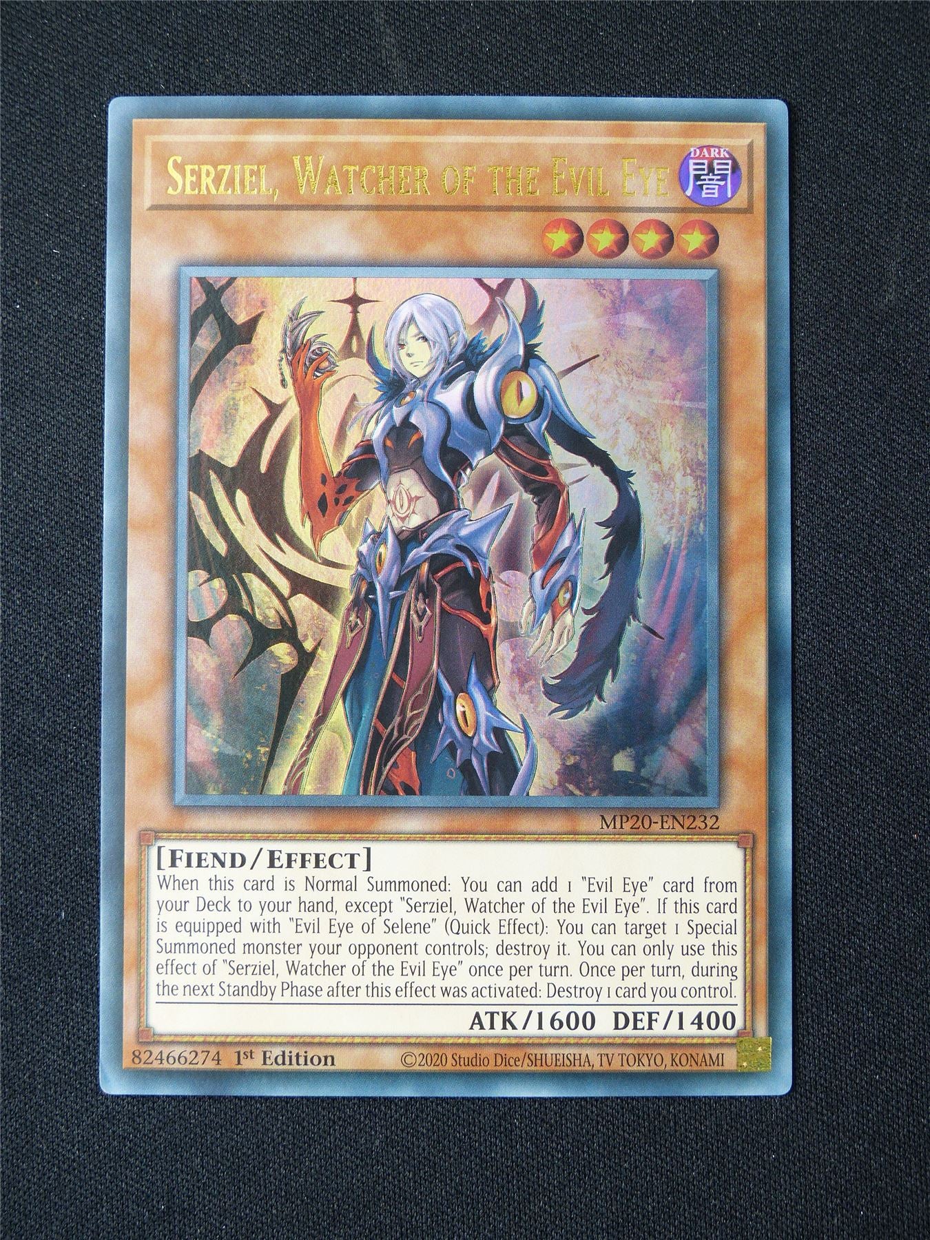 Serziel Watcher of the Evil Eye MP20 Ultra Rare - 1st ed Yugioh Card #3BD