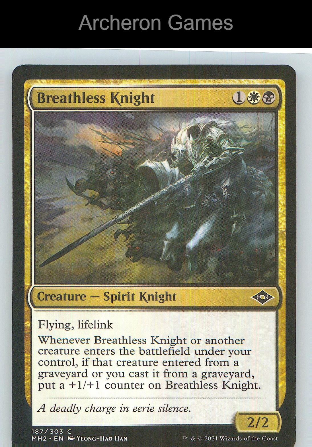 Breathless Knight MH2 187 C MTG Card NM/EX+