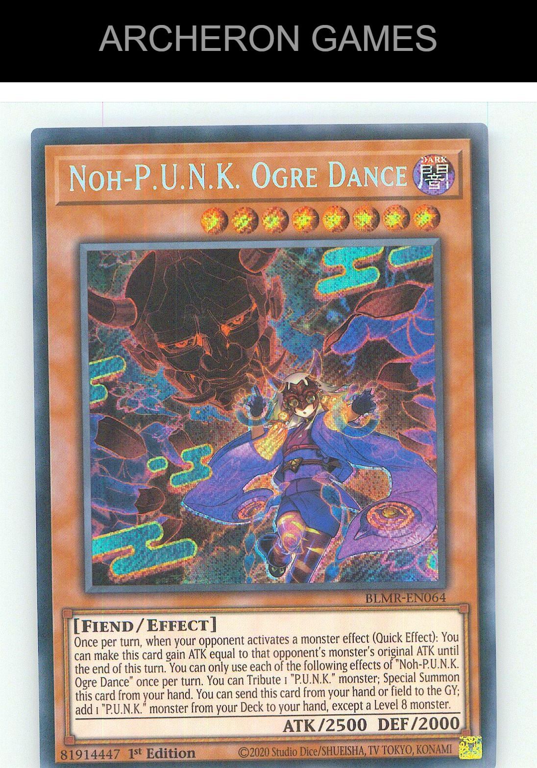 Noh-P.U.N.K. Ogre Dance SEC YUGIOH Card 1st Edition