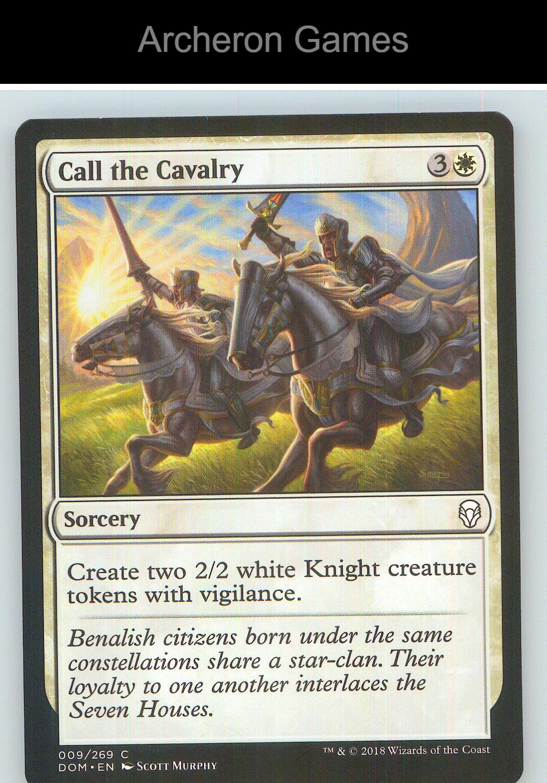 Call the Cavalry DOM 9 C MTG Card NM/EX+