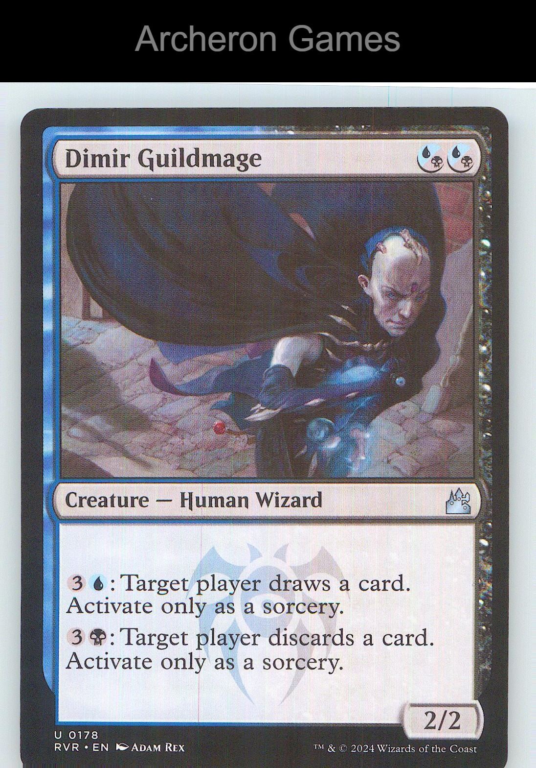 Dimir Guildmage RVR 178 UC MTG Card NM/EX+
