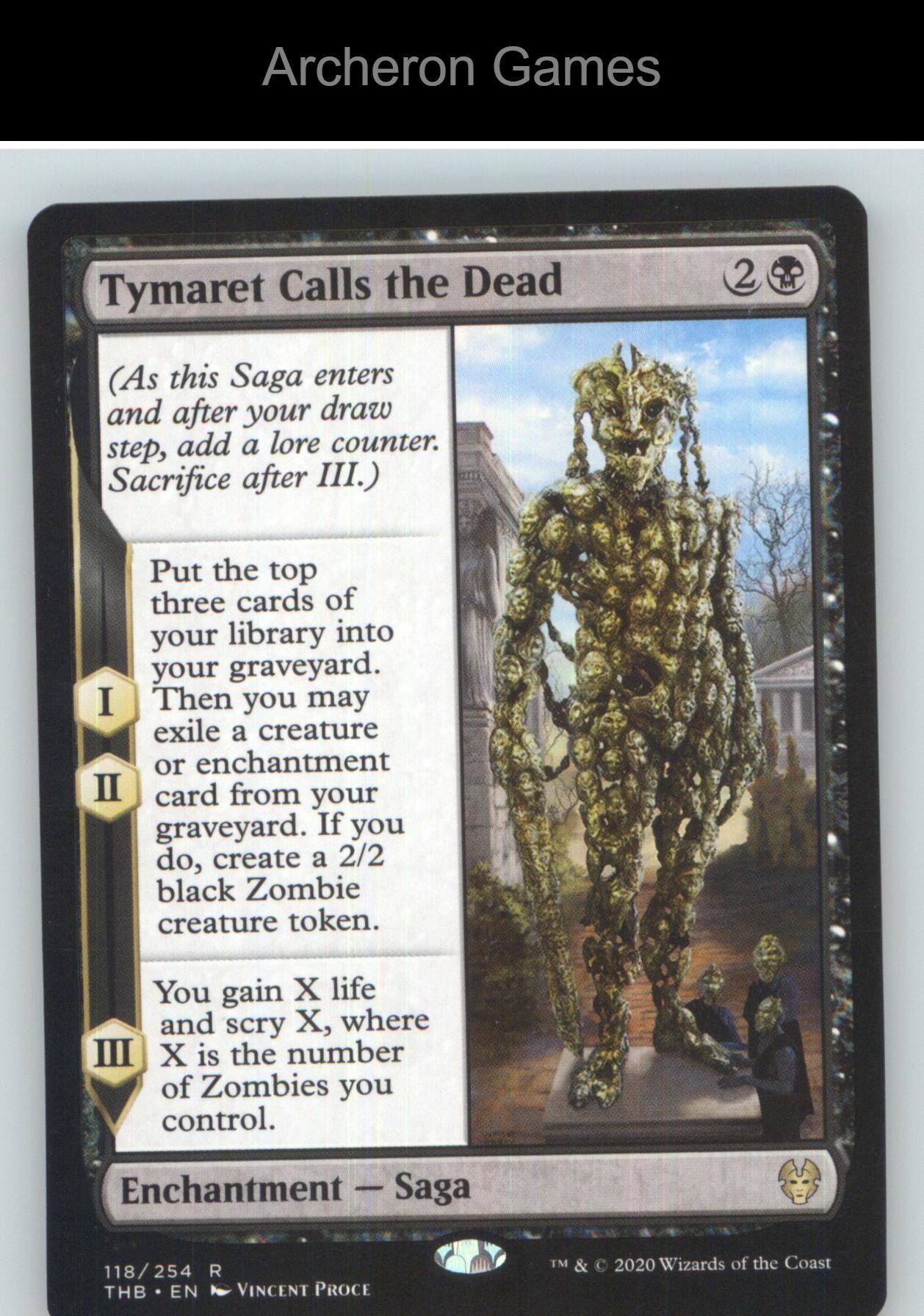 Tymaret Calls the Dead THB 118 R MTG Card NM/EX+