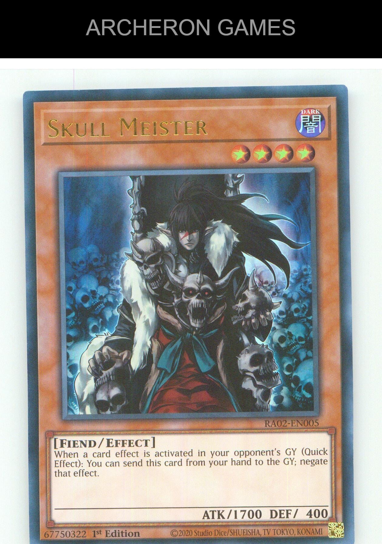 Skull Meister (UR) UR YUGIOH Card 1st Edition