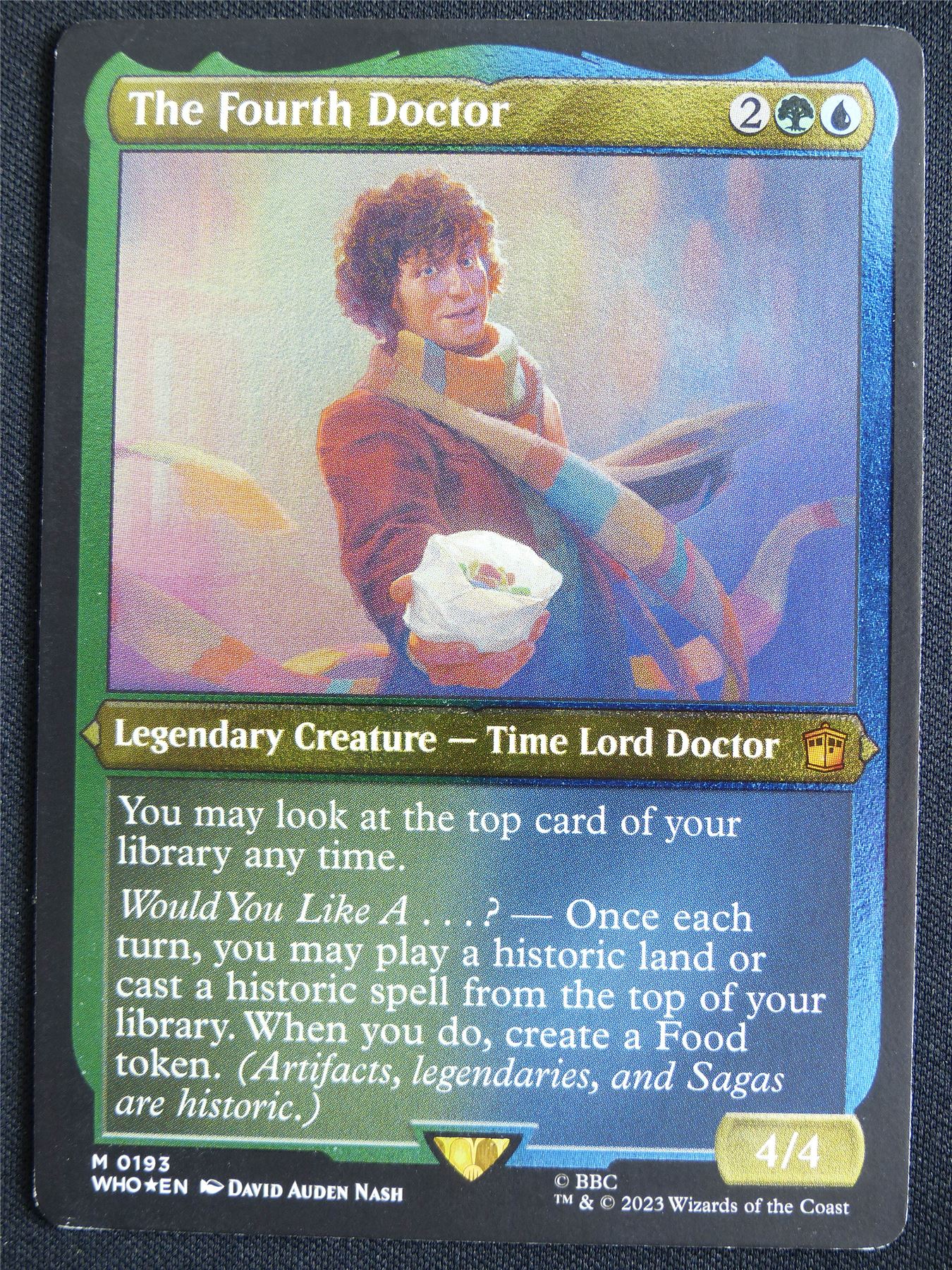 The Fourth Doctor Etched Foil Thick Display Version - WHO - Mtg Card #3F6