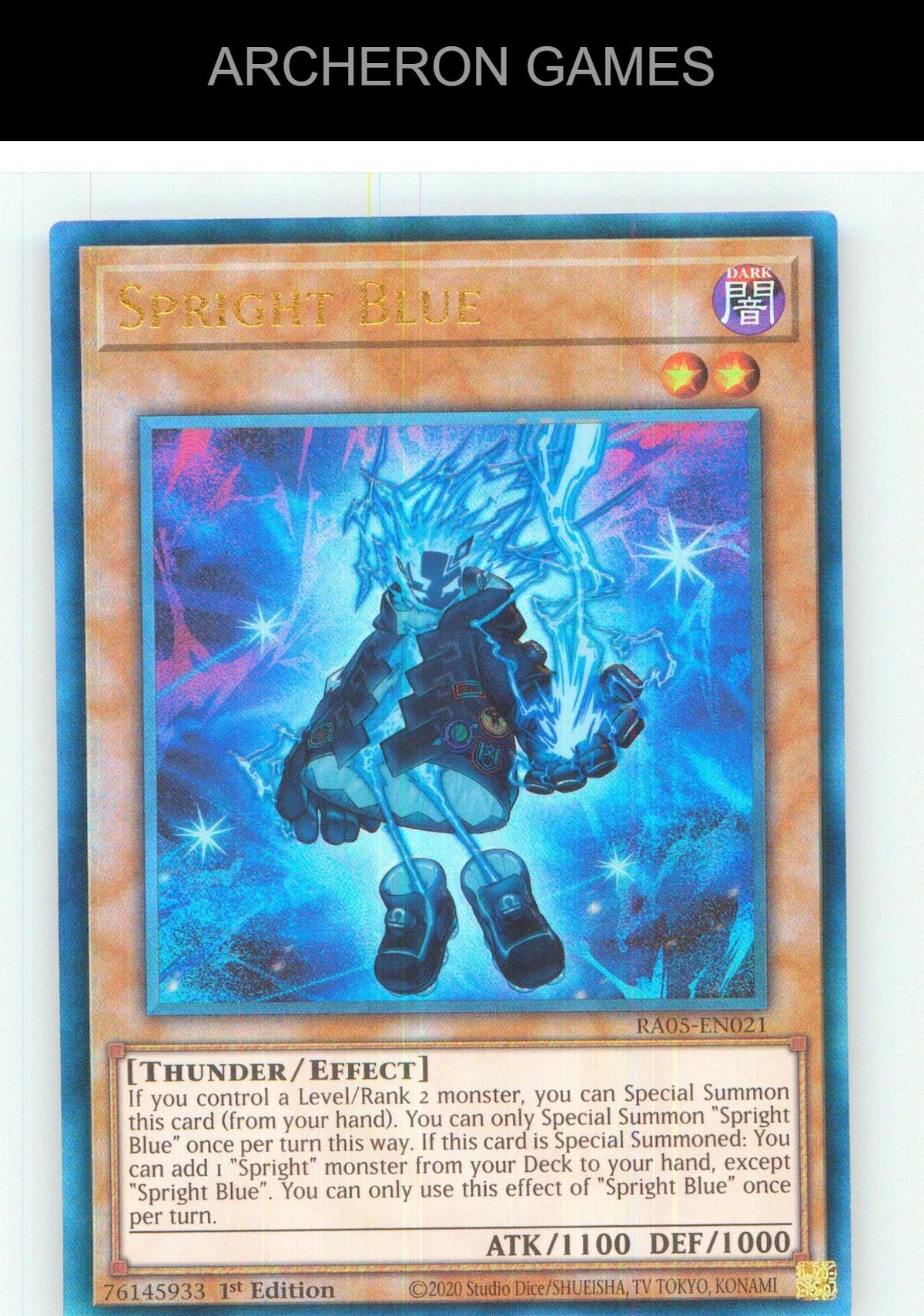 Spright Blue (Collector's Rare) Collector's Rare YUGIOH Card 1st Edition