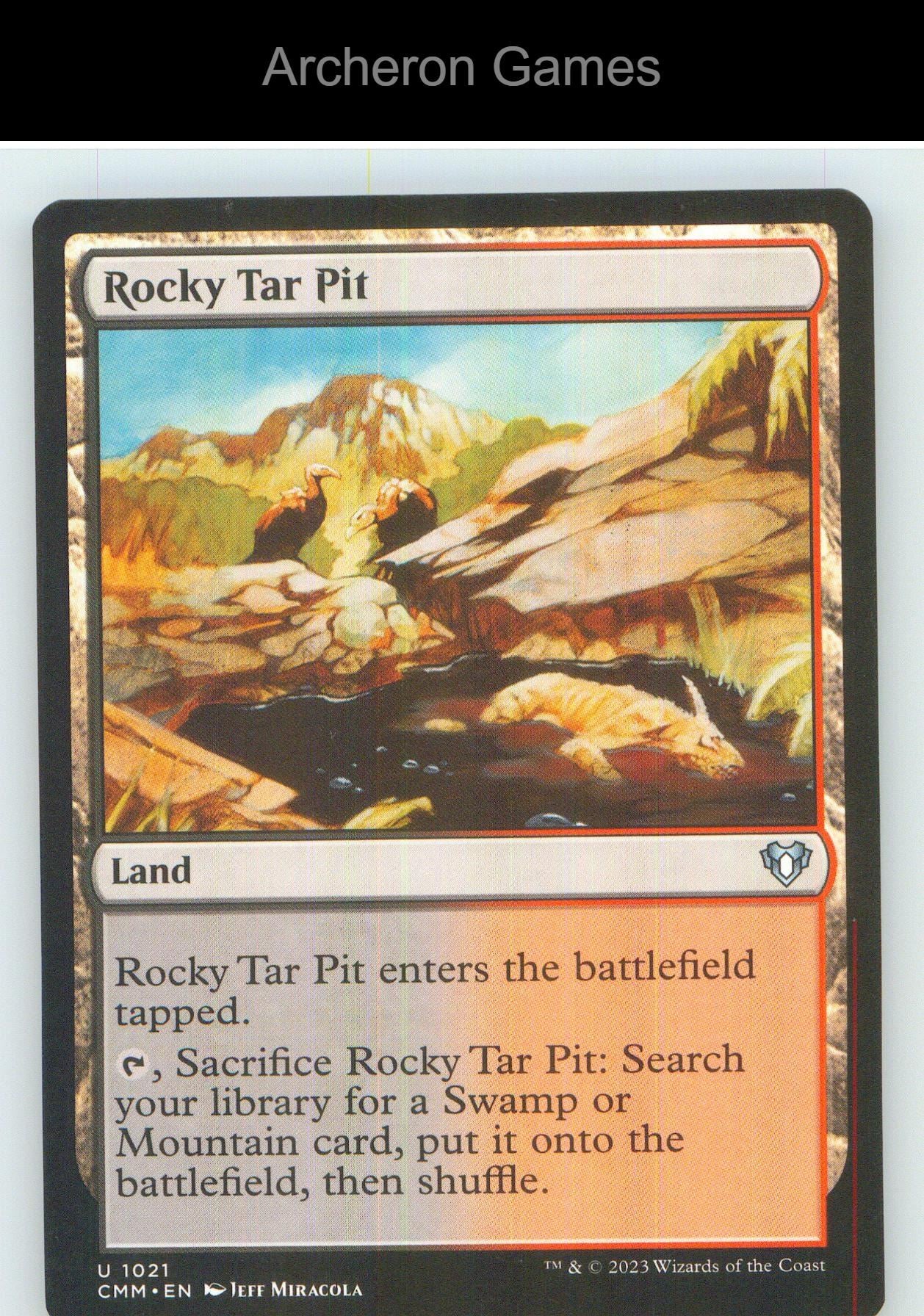 Rocky Tar Pit CMM 1021 UC MTG Card NM/EX+