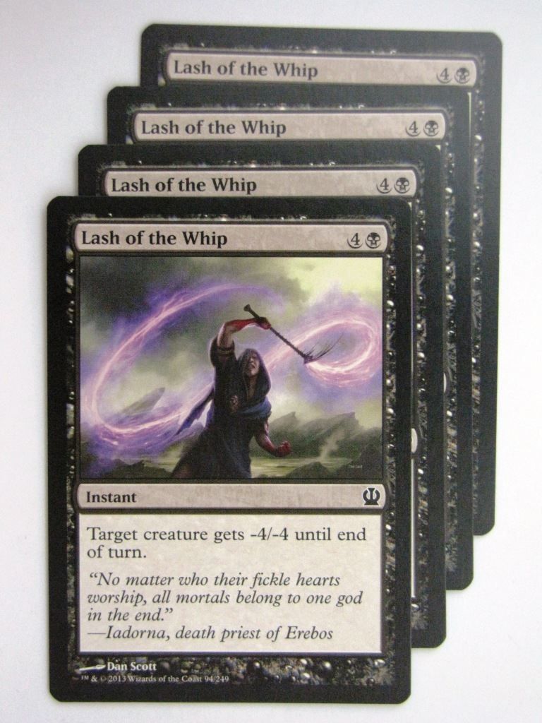 MTG Magic Cards: LASH OF THE WHIP x4 Theros playset # 24A3