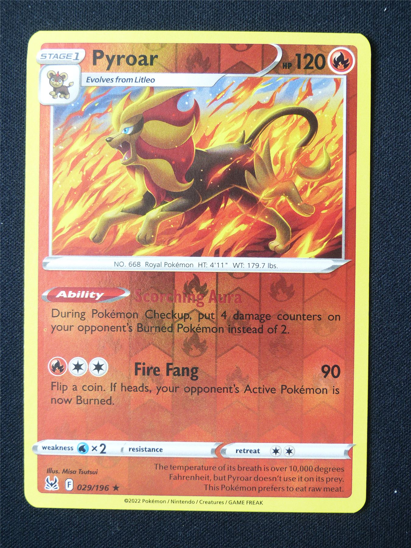 Pyroar 029/196 Reverse Holo - Pokemon Card #6O3