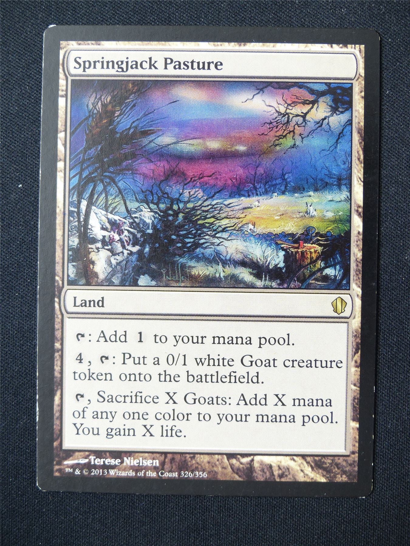 Springjack Pasture played - C1`3 - Mtg Card #35
