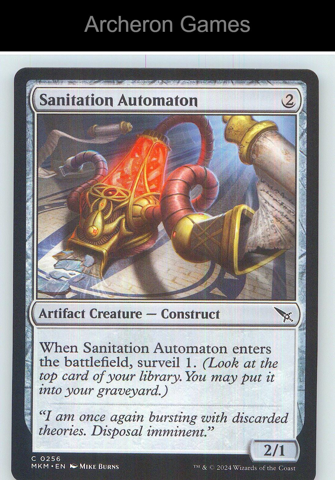 Sanitation Automaton MKM 256 C MTG Card NM/EX+