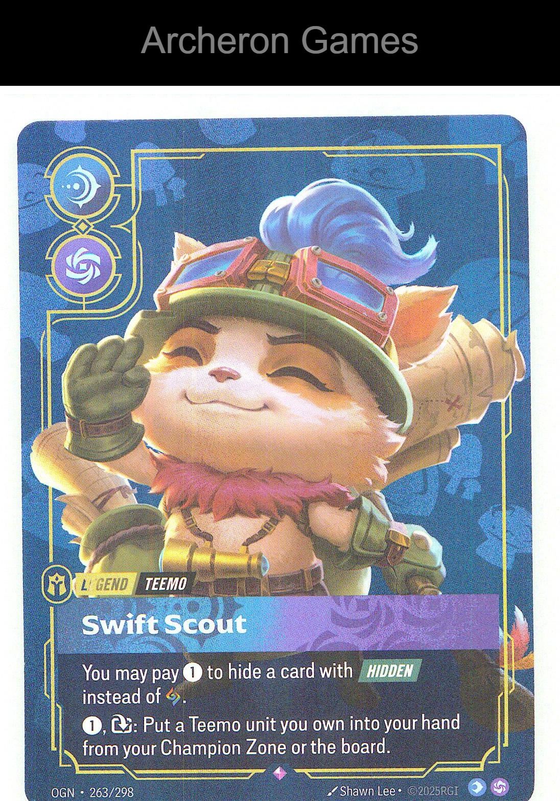 Teemo - Swift Scout OGN 263/298 R Origins Riftbound Card