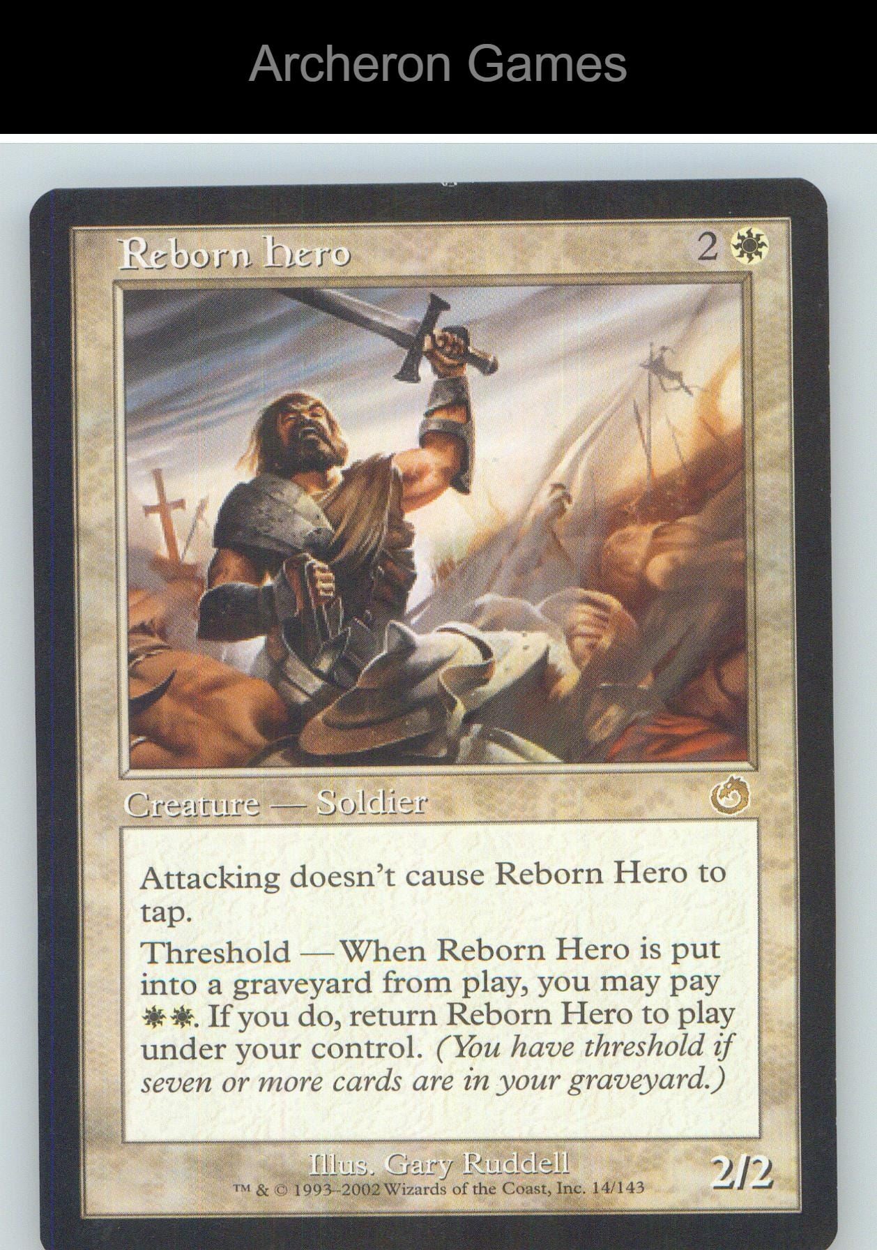 Reborn Hero TOR 14 R MTG Card NM/EX+