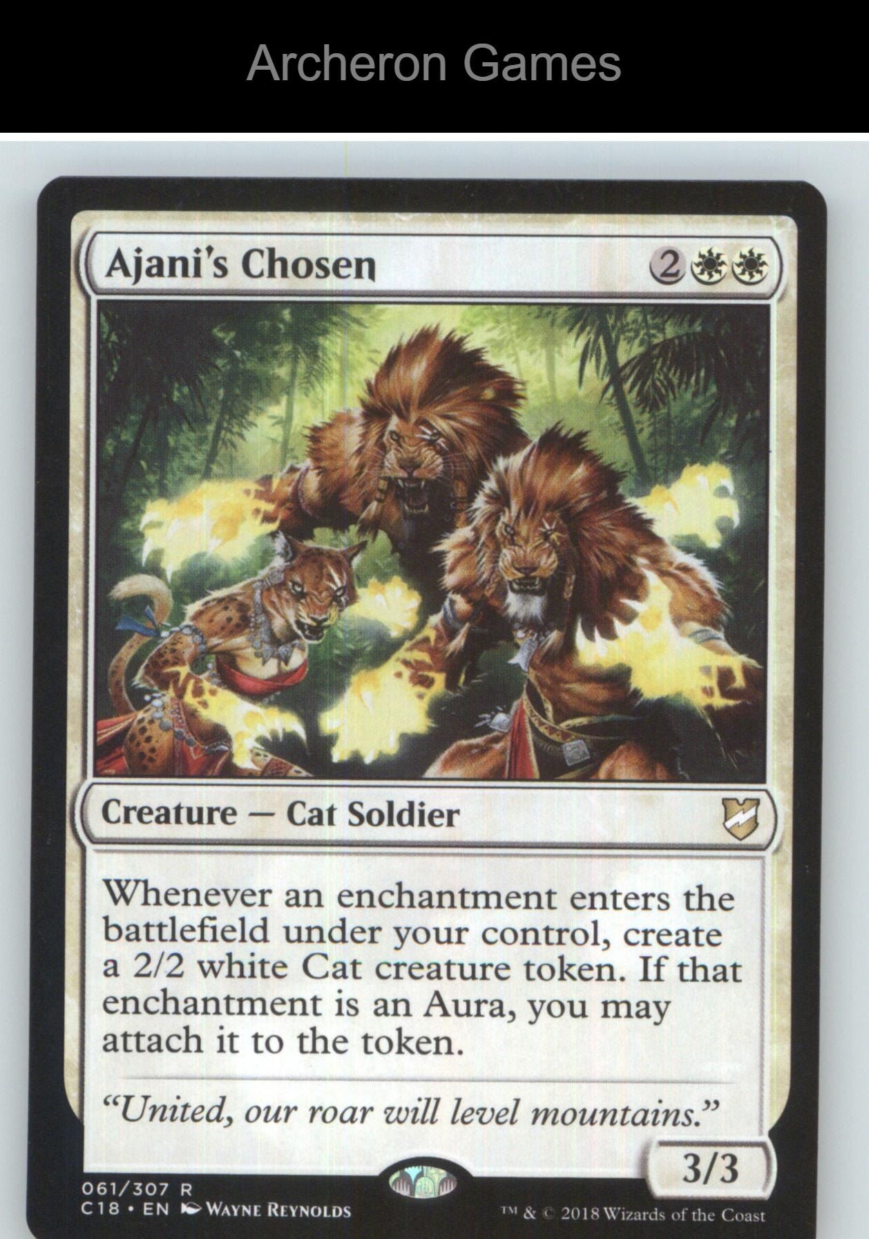 Ajani's Chosen C18 61 R MTG Card NM/EX+