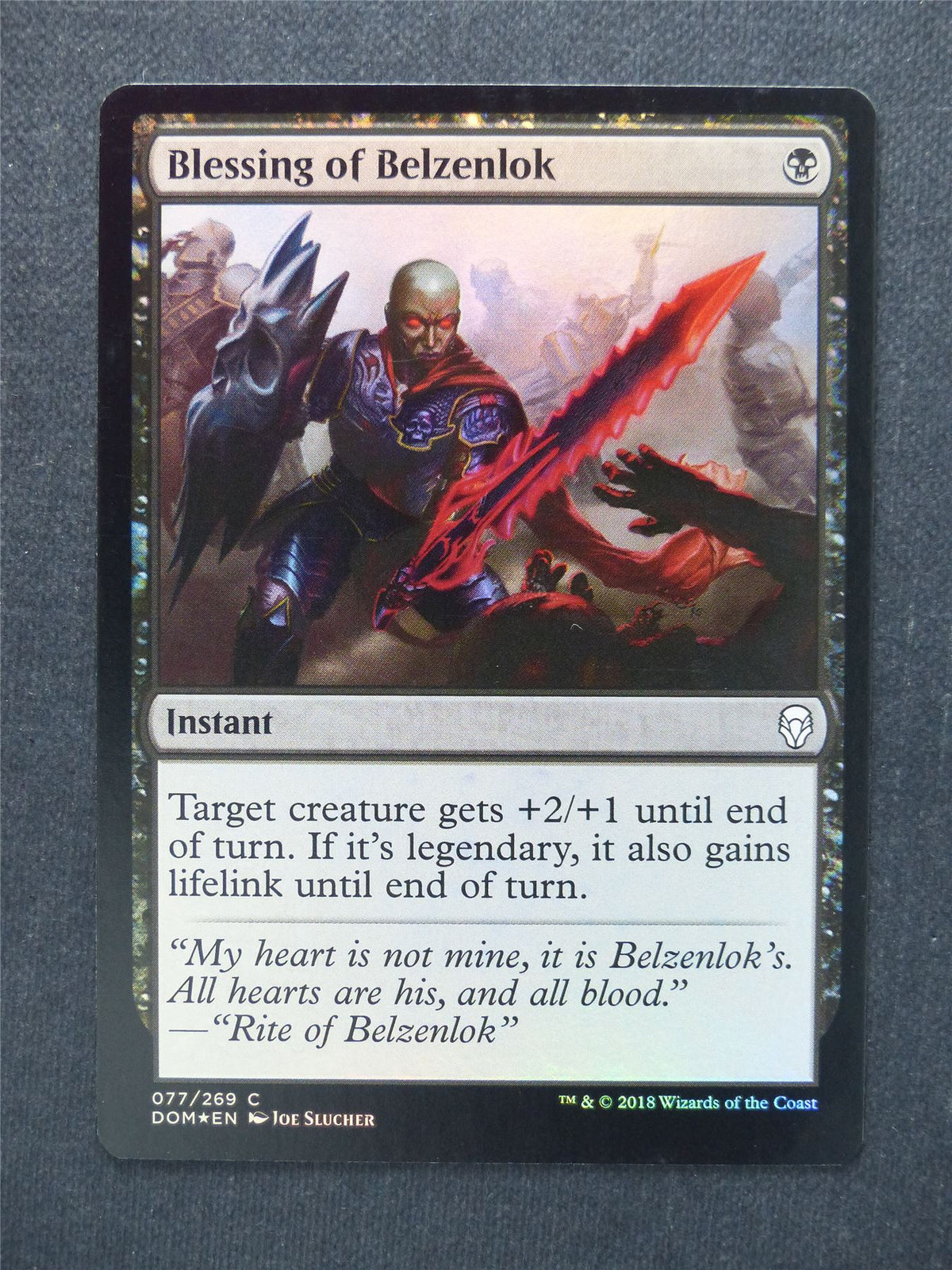 Blessing of Belzenlok Foil - Mtg Magic Cards #PZ