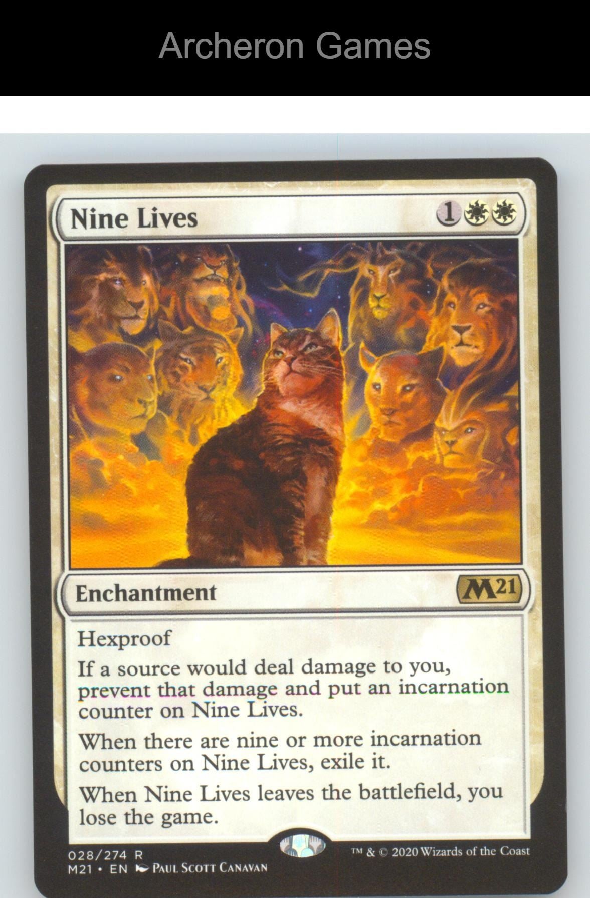 Nine Lives M21 28 R MTG Card Core Set 2021