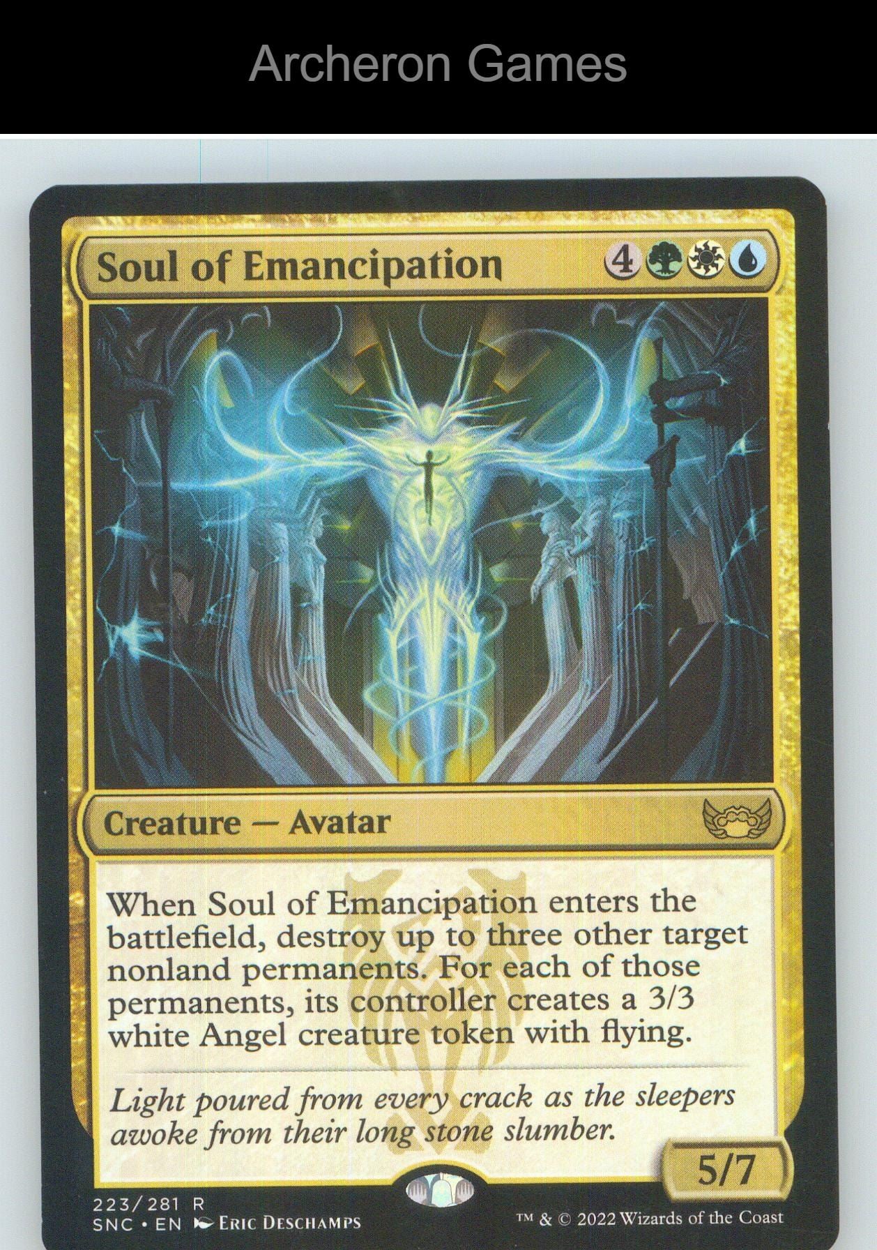 Soul of Emancipation SNC 223 R MTG Card NM/EX+