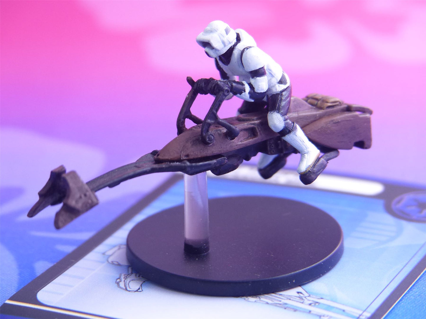 Scout Trooper on Speed Biker 34/60 - Star Wars Miniatures Game #57N