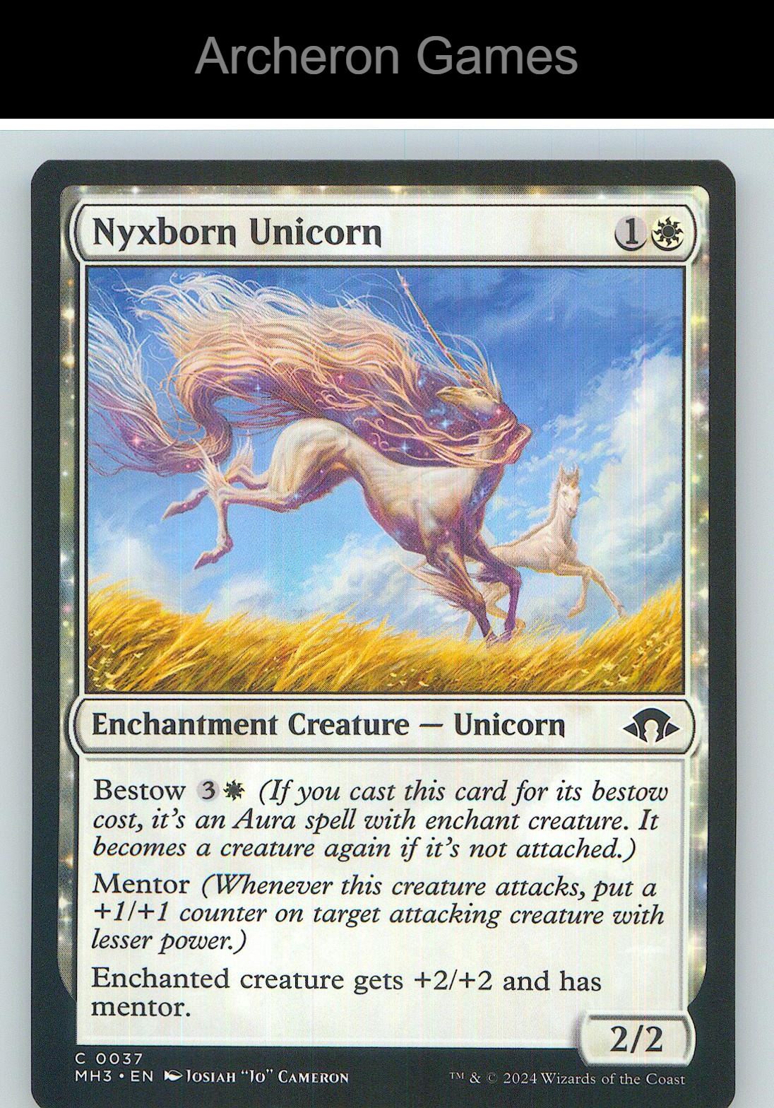 Nyxborn Unicorn MH3 37 C MTG Card NM/EX+